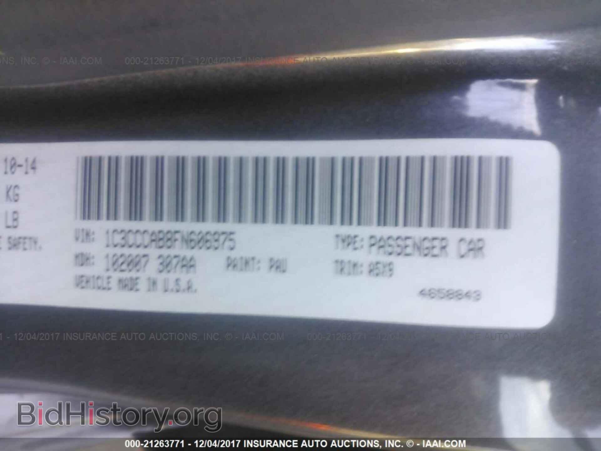 2015 Chrysler 200 - VIN: 1C3CCCAB8FN606975 - Photo 9