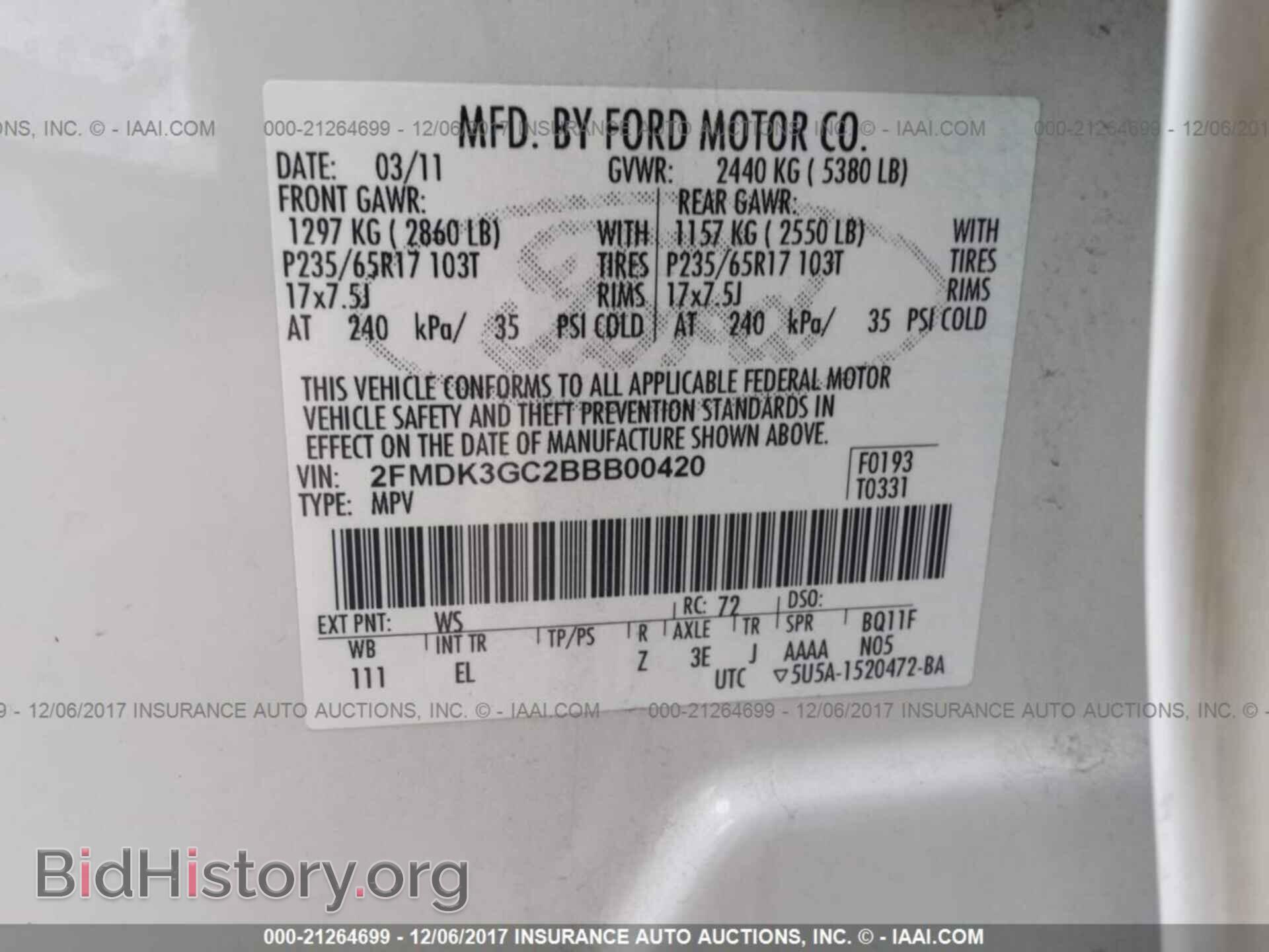 2011 Ford Edge - VIN: 2FMDK3GC2BBB00420 - Photo 9