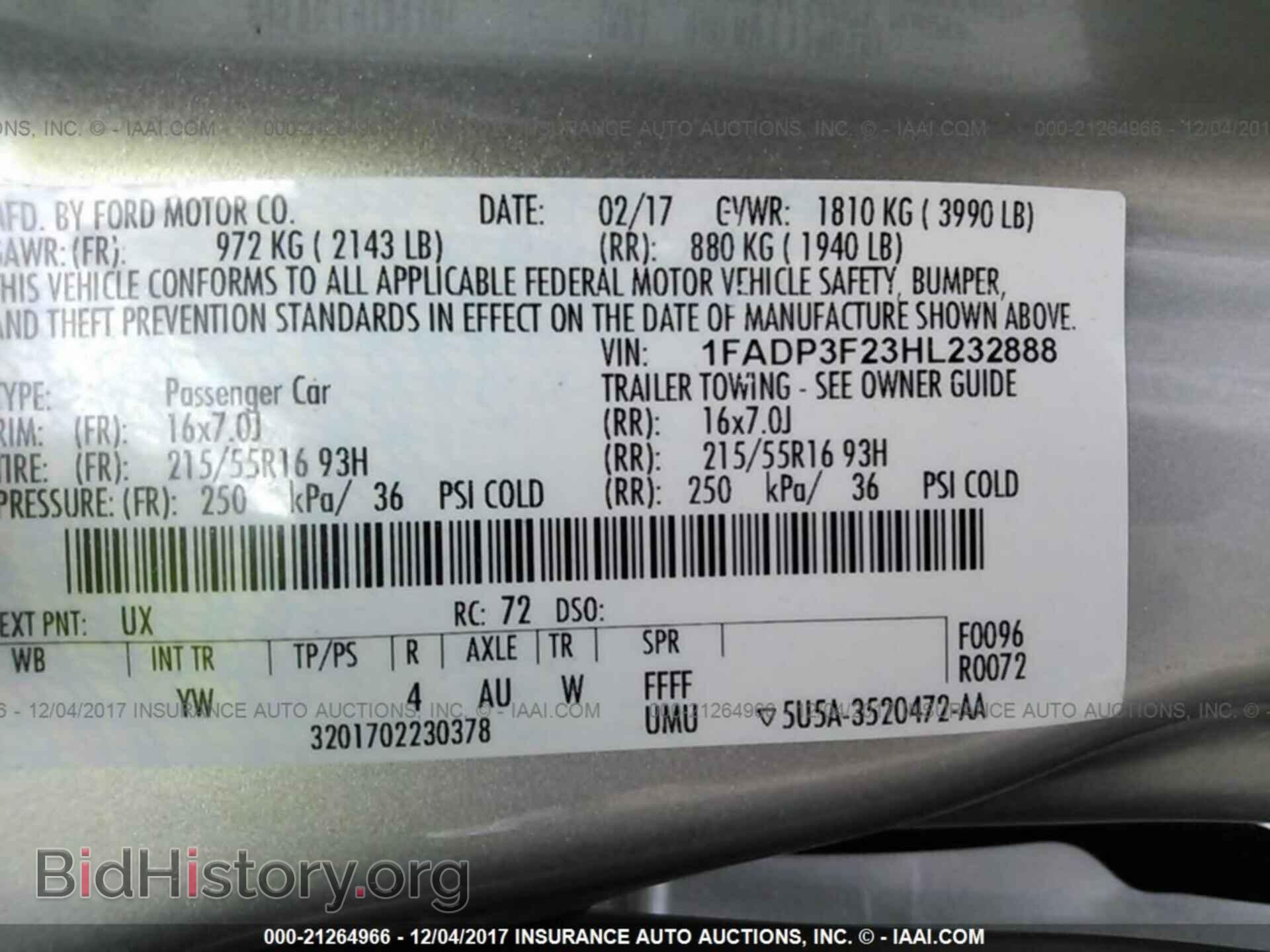 2017 Ford Focus - VIN: 1FADP3F23HL232888 - Фото 9