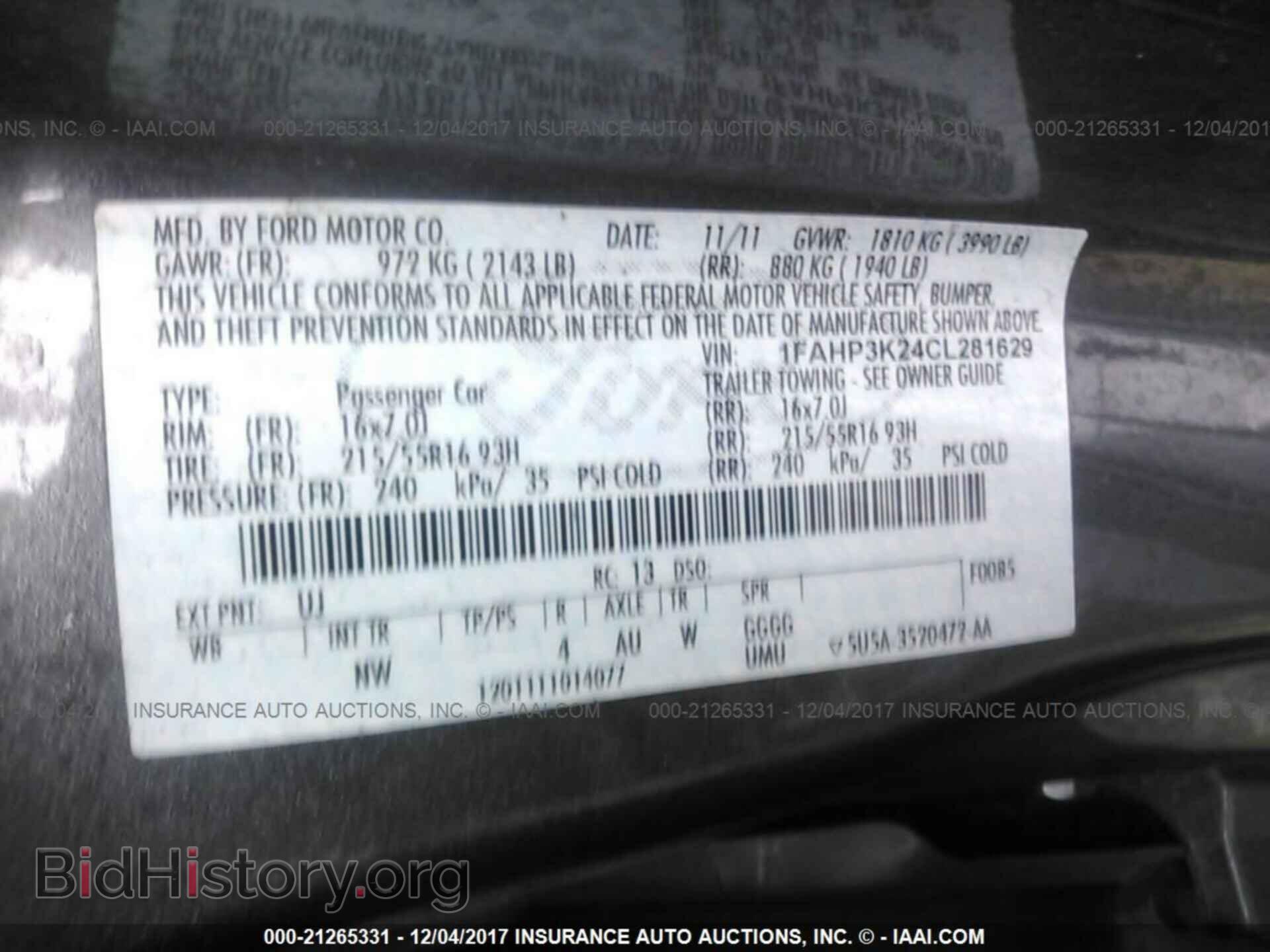 2012 Ford Focus - VIN: 1FAHP3K24CL281629 - Photo 9