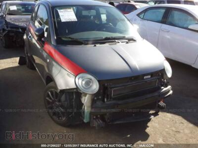 2012 Fiat 500, gray — VIN 3C3CFFAR3CT189623, IAAI