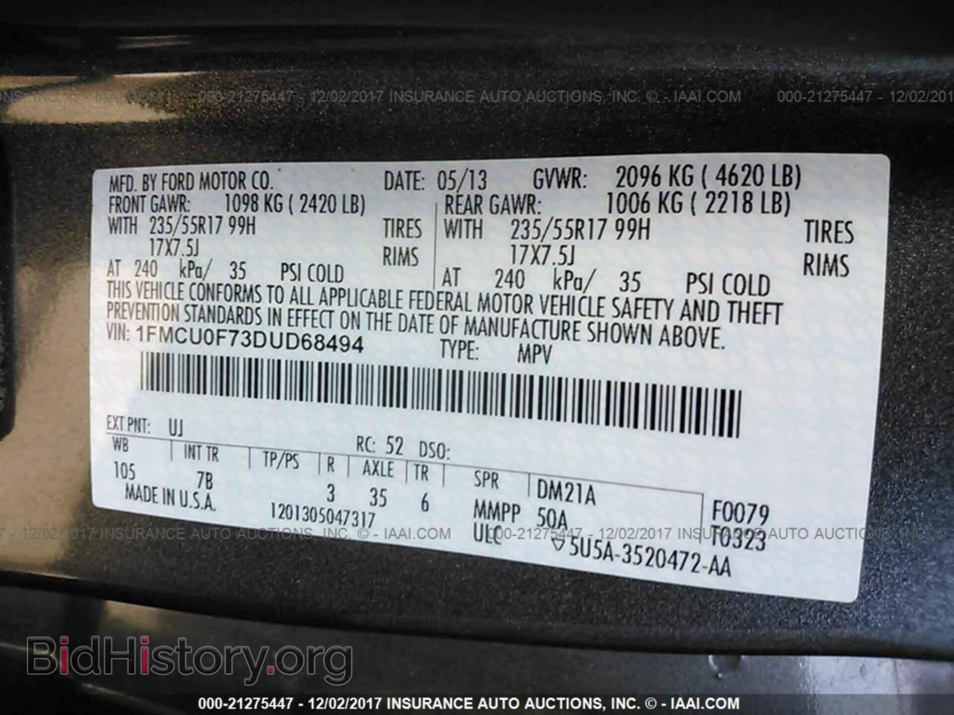 2013 Ford Escape - VIN: 1FMCU0F73DUD68494 - Photo 9