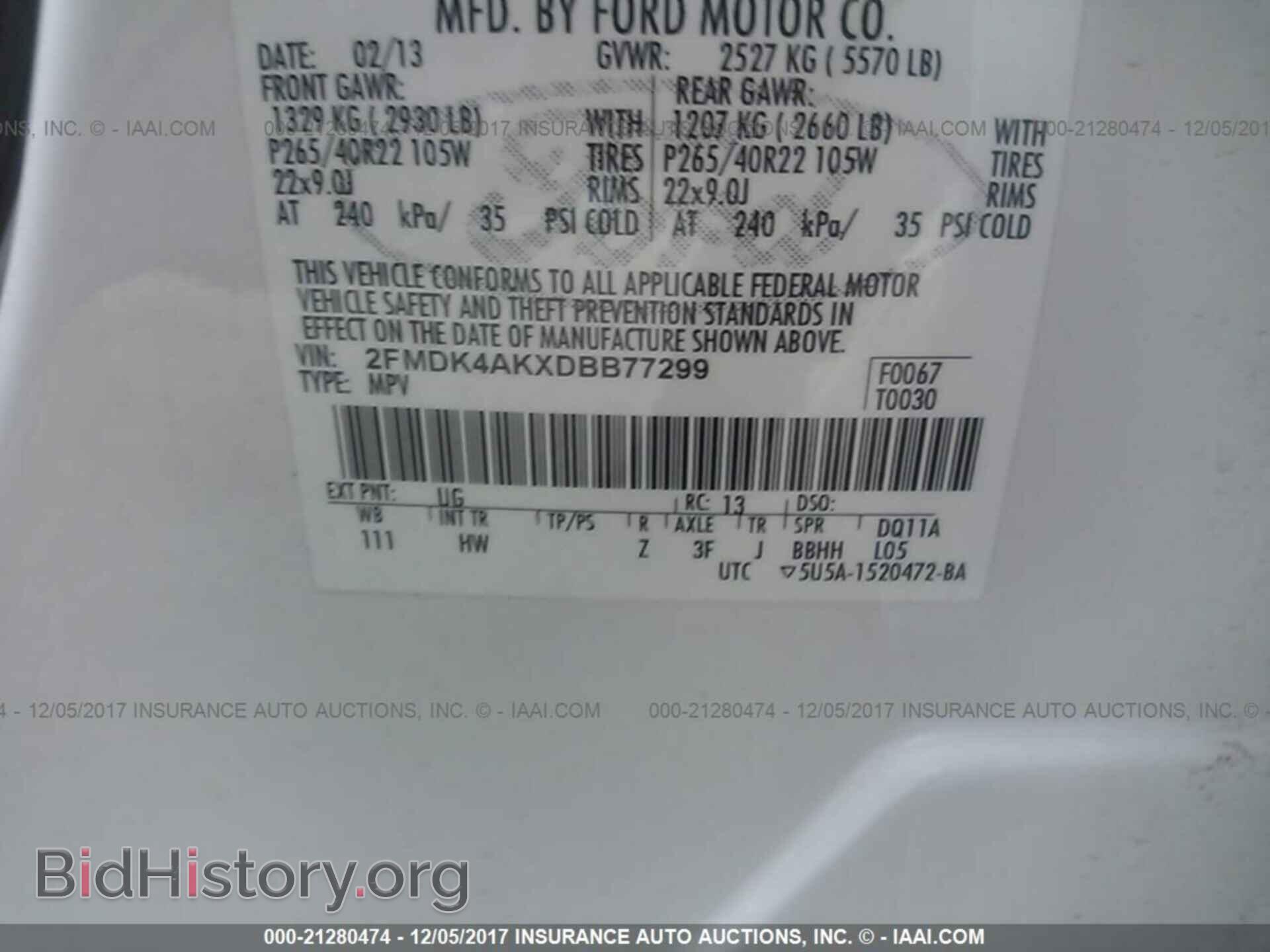 2013 Ford Edge - VIN: 2FMDK4AKXDBB77299 - Photo 9