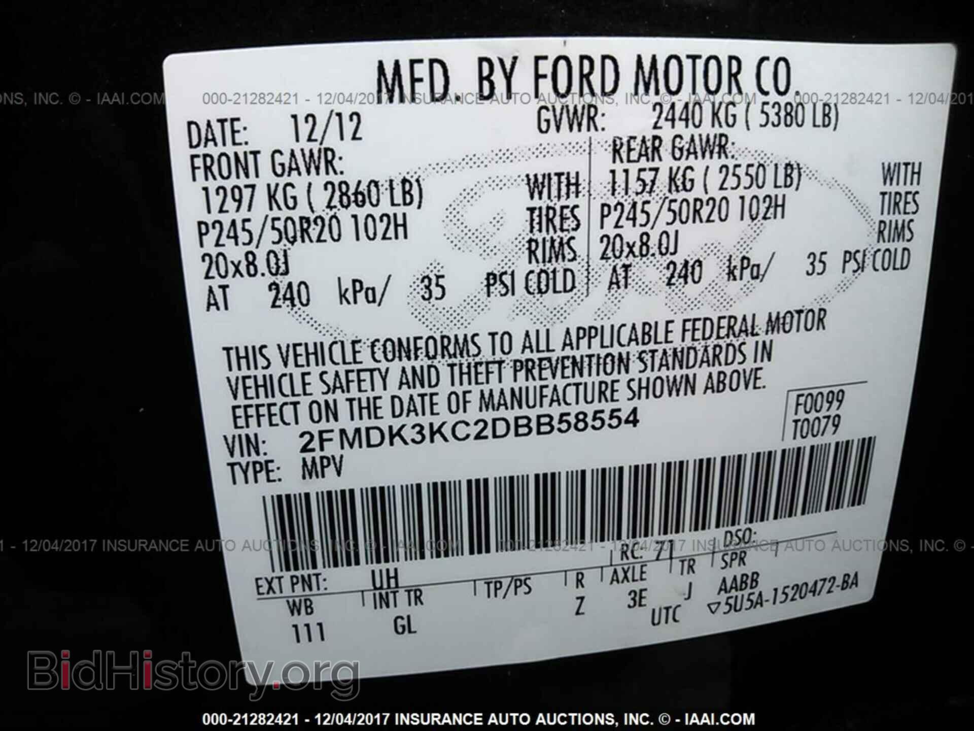2013 Ford Edge - VIN: 2FMDK3KC2DBB58554 - Photo 9