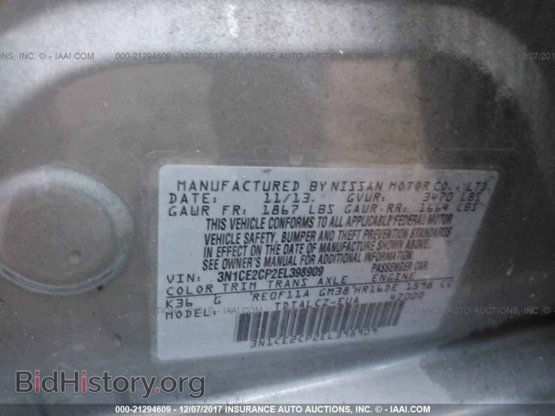 2014 Nissan Versa note - VIN: 3N1CE2CP2EL398909 - Photo 9