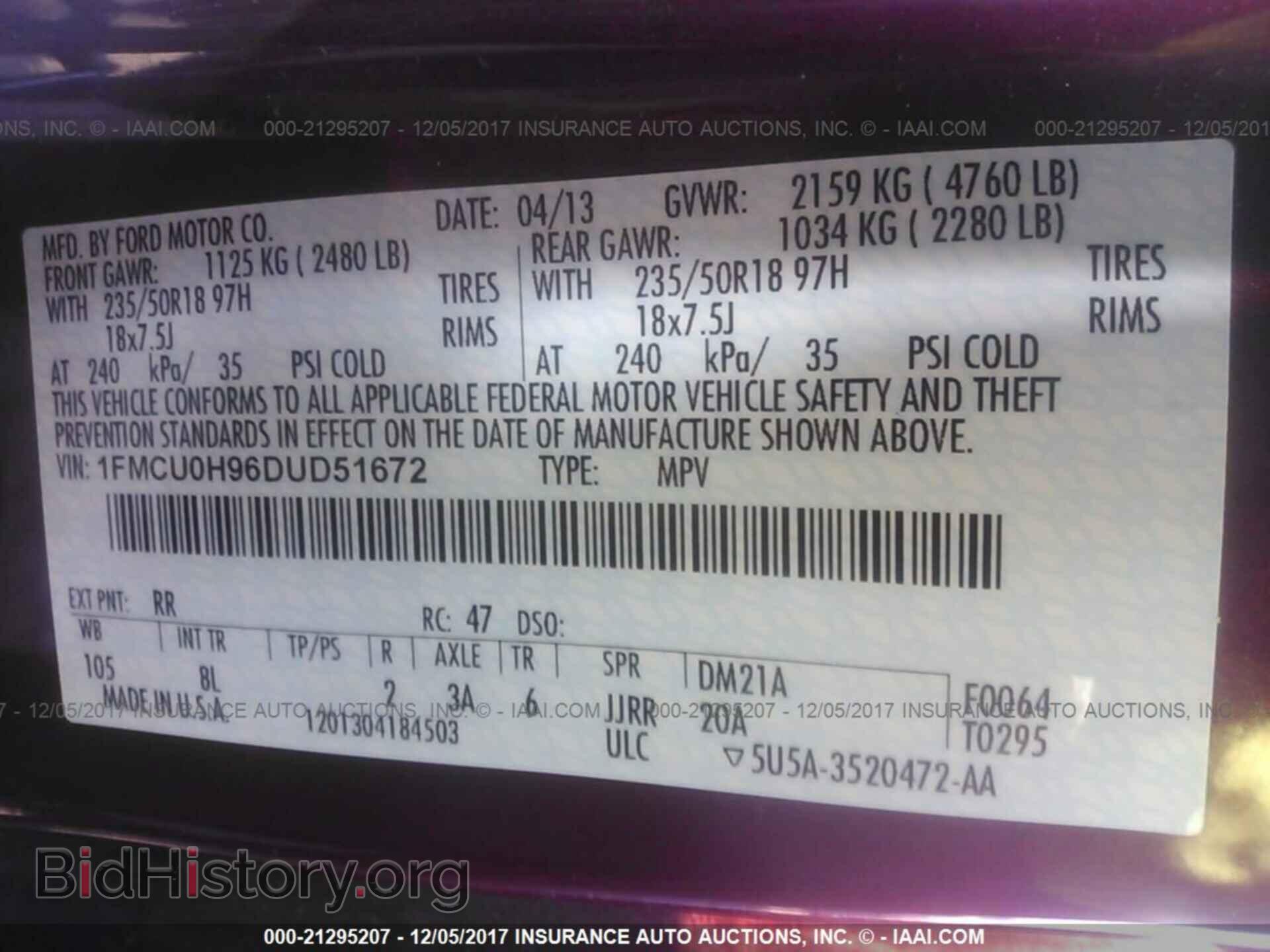 2013 Ford Escape - VIN: 1FMCU0H96DUD51672 - Photo 9