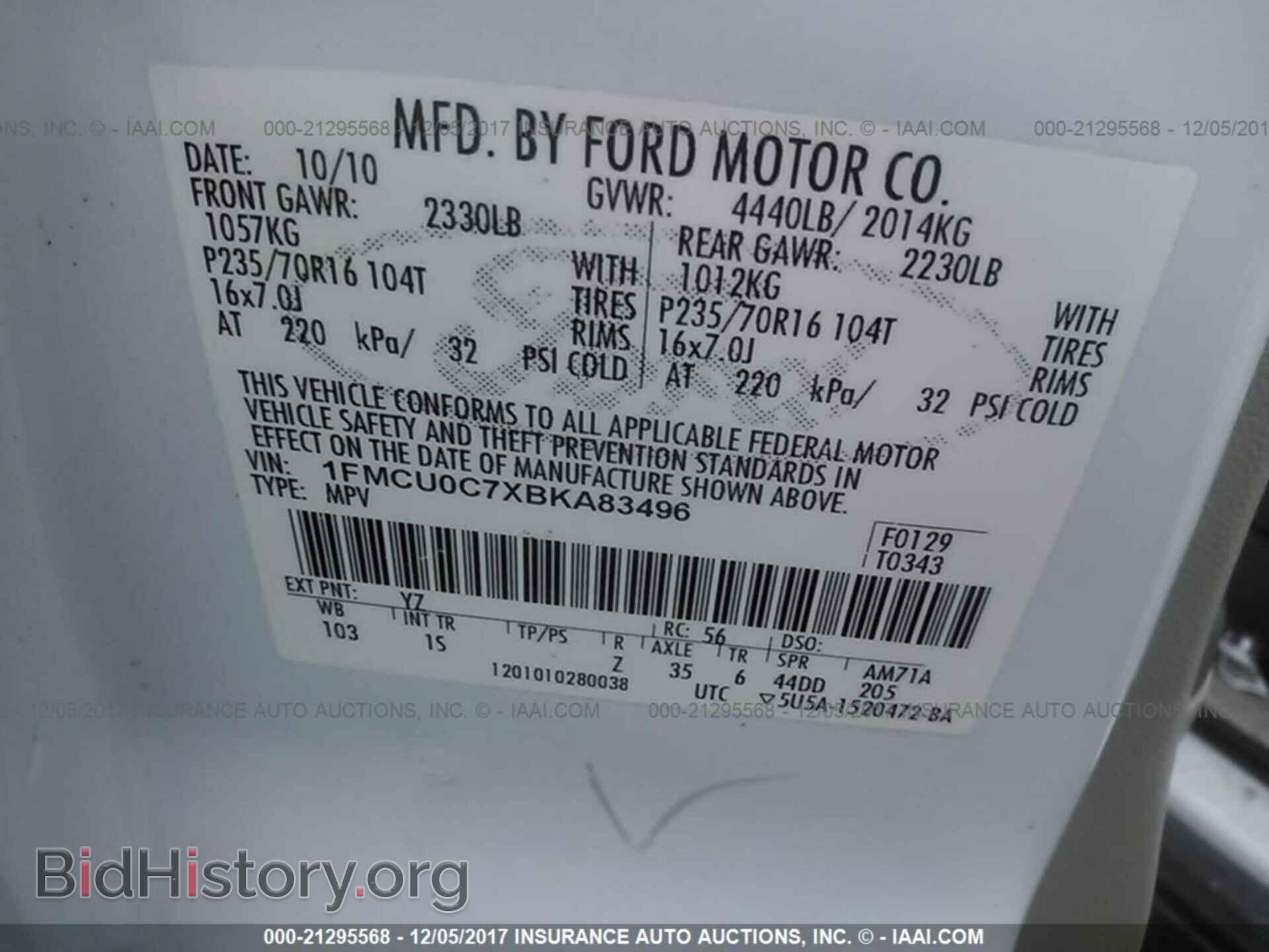 2011 Ford Escape - VIN: 1FMCU0C7XBKA83496 - Photo 9