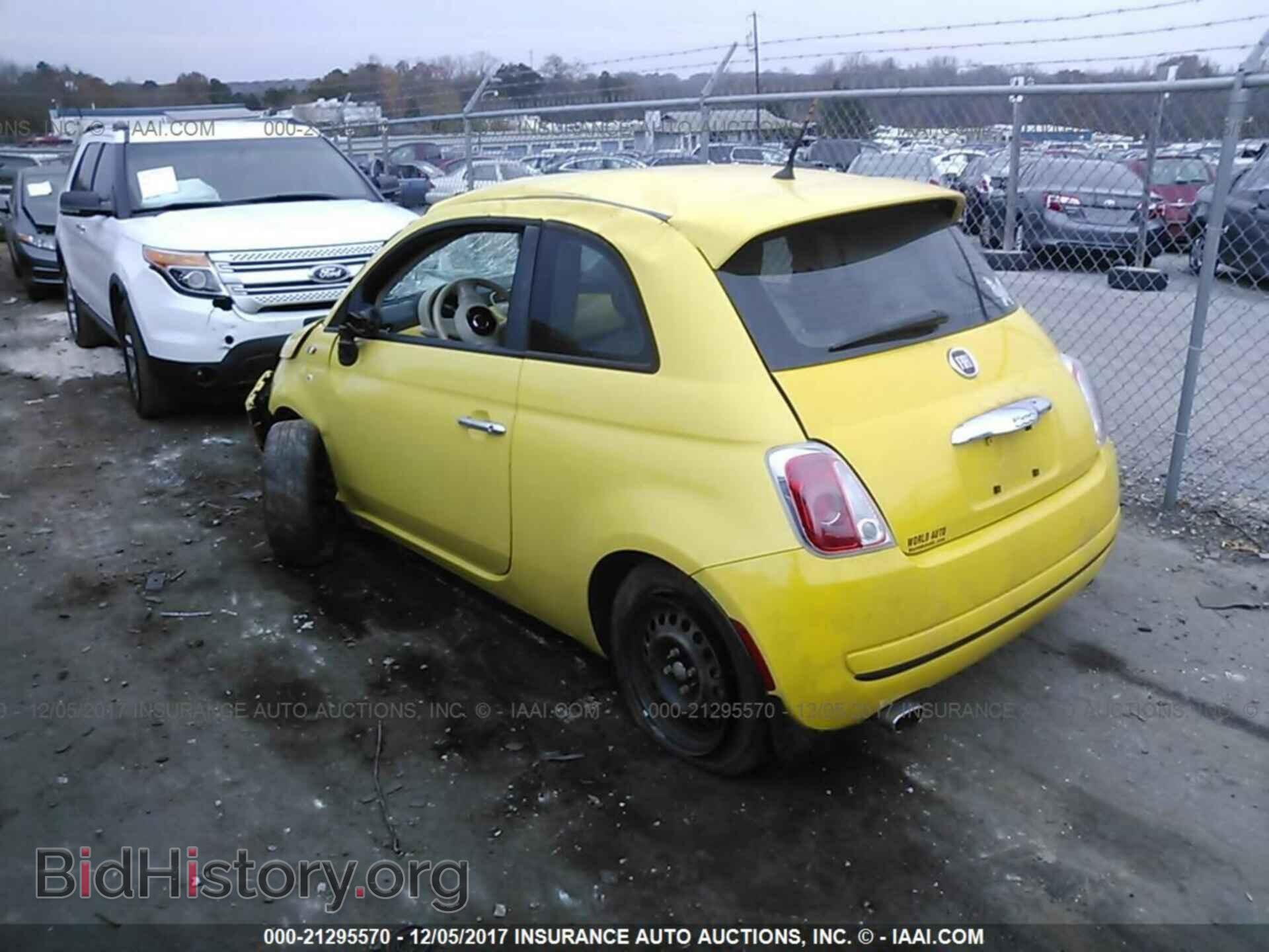 2013 Fiat 500 - VIN: 3C3CFFAR4DT603199 - Фото 3