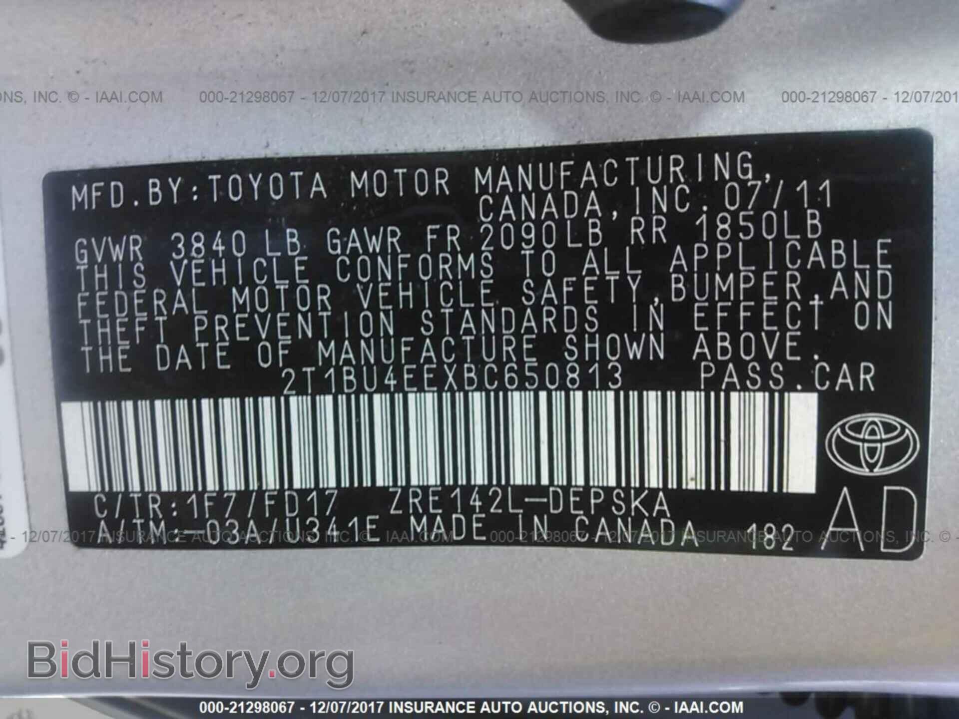 2011 Toyota Corolla - VIN: 2T1BU4EEXBC650813 - Photo 9