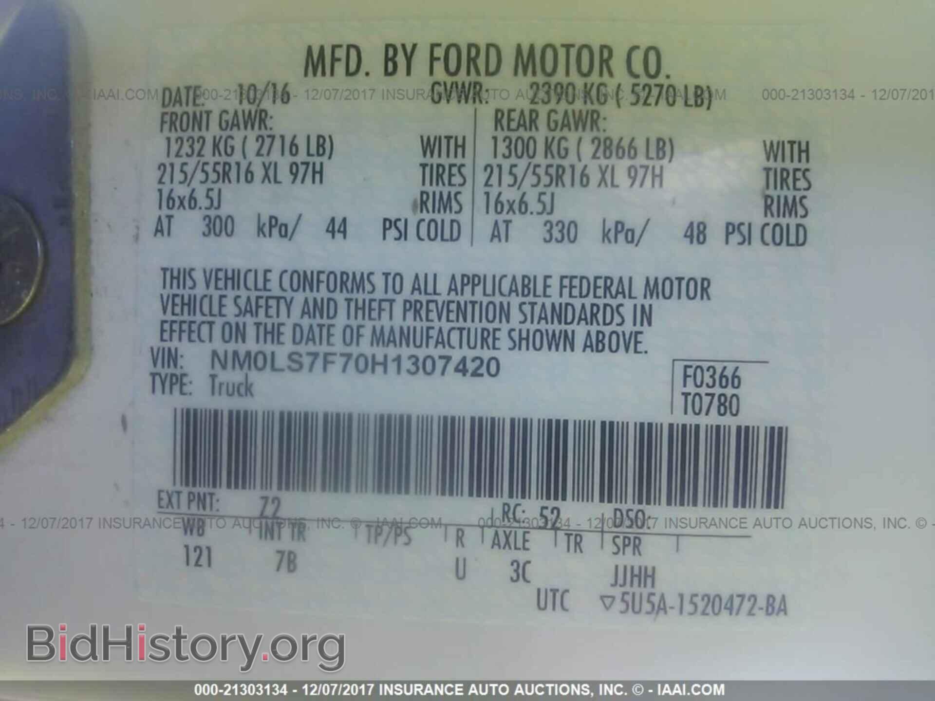 2017 Ford Transit - VIN: NM0LS7F70H1307420 - Photo 9