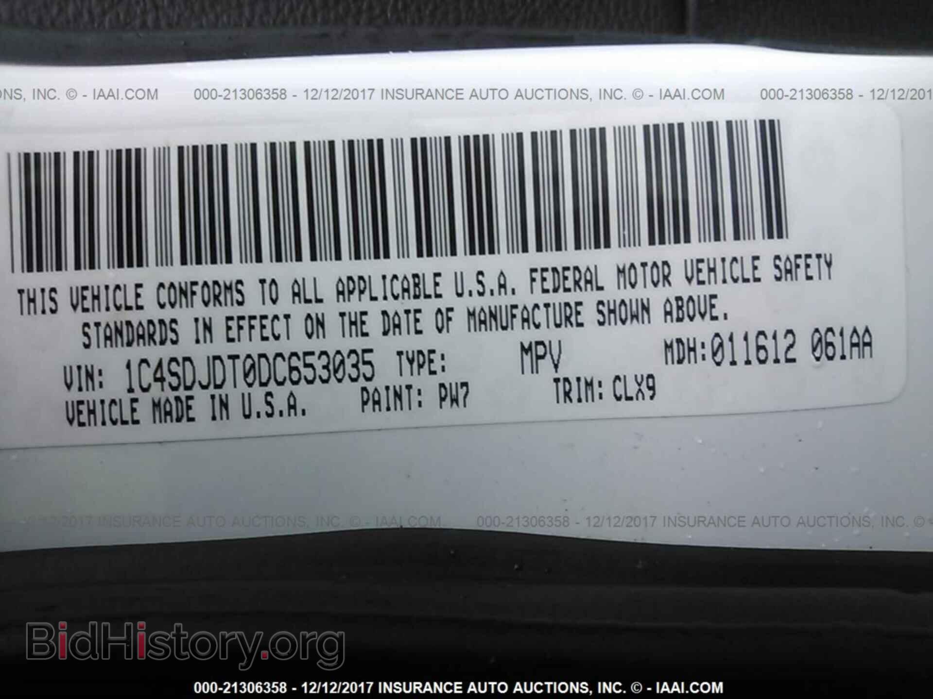 2013 Dodge Durango - VIN: 1C4SDJDT0DC653035 - Photo 9