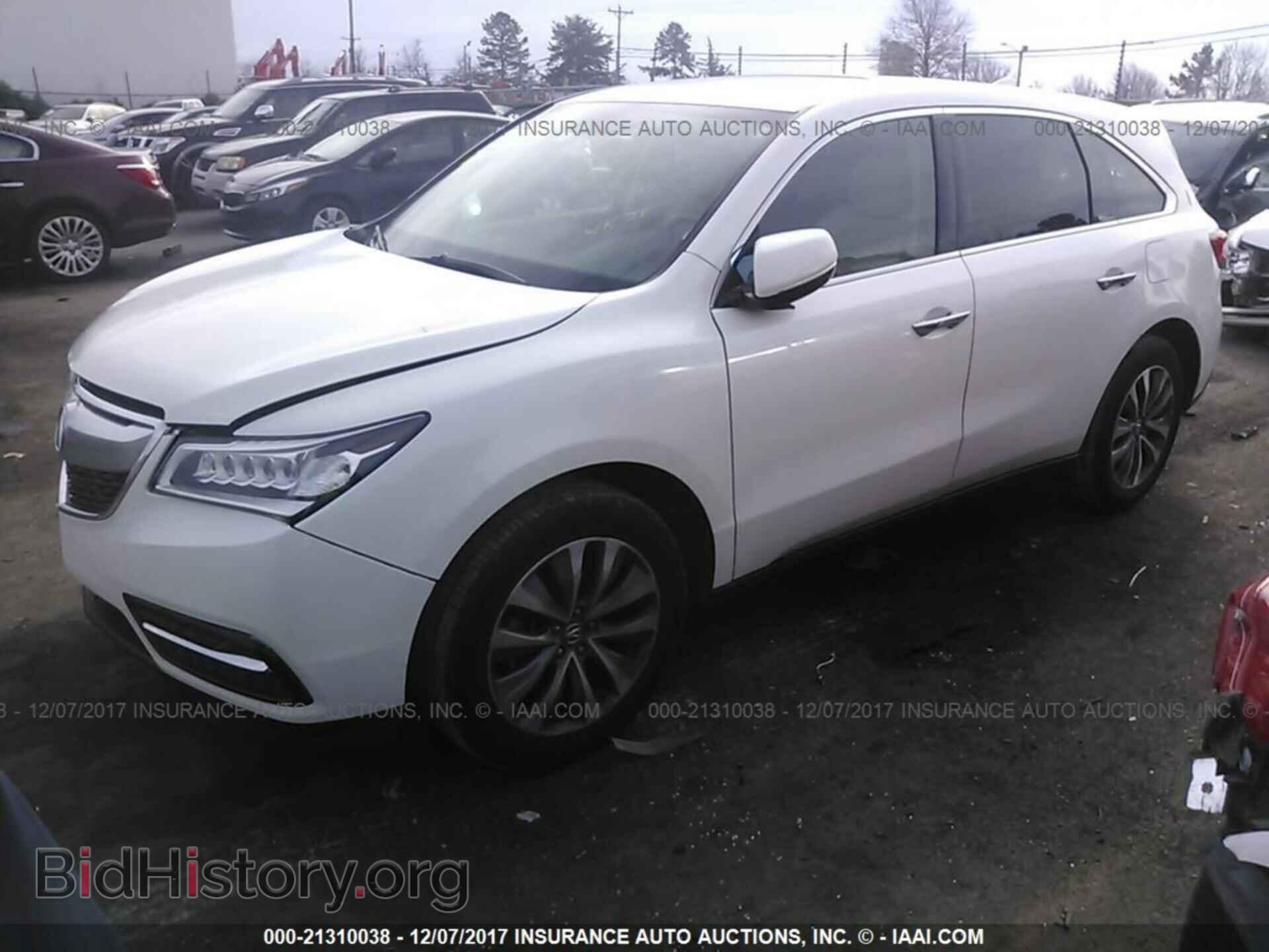 2014 Acura Mdx - VIN: 5FRYD3H48EB007091 - Фото 2