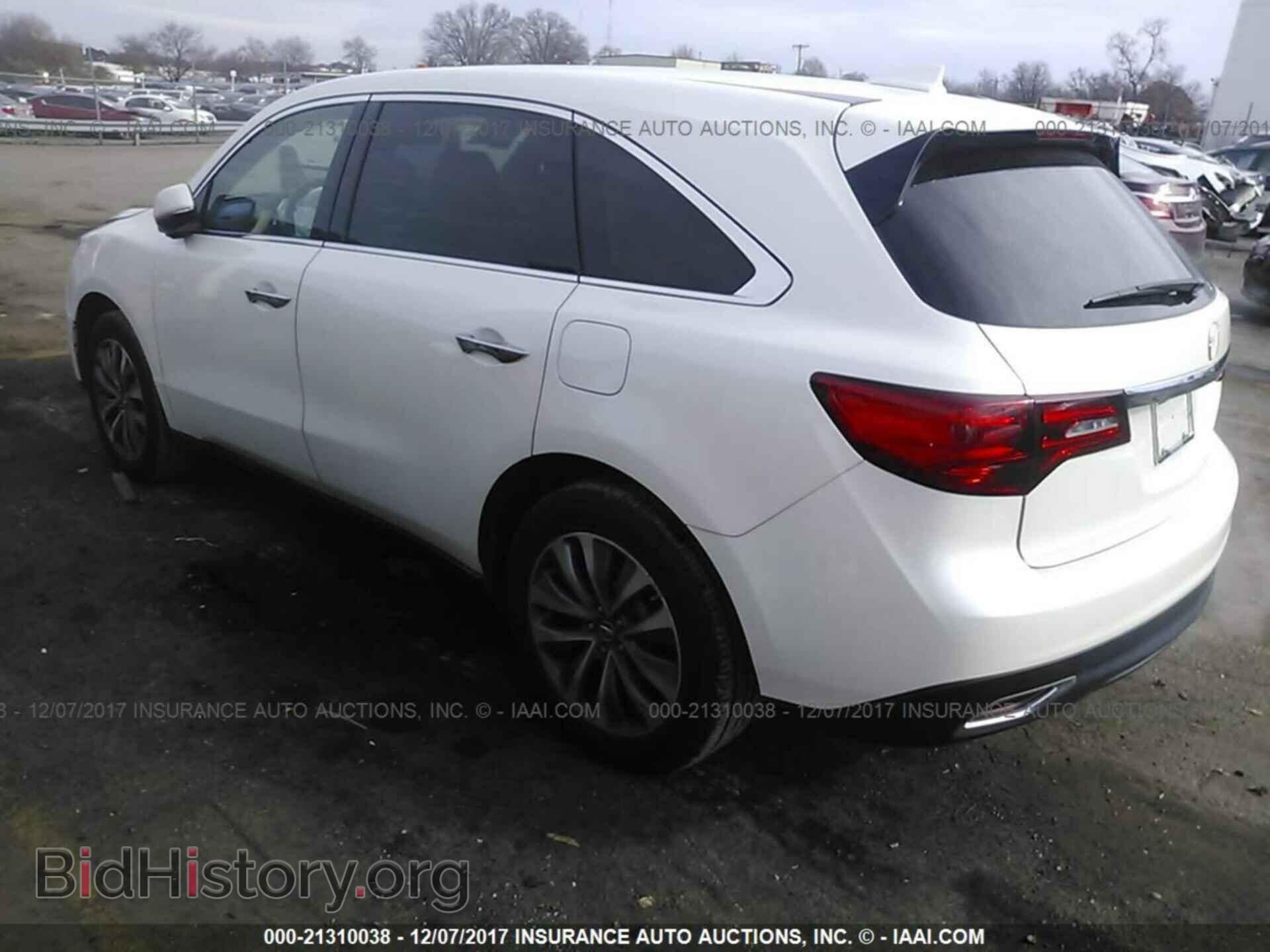2014 Acura Mdx - VIN: 5FRYD3H48EB007091 - Фото 3