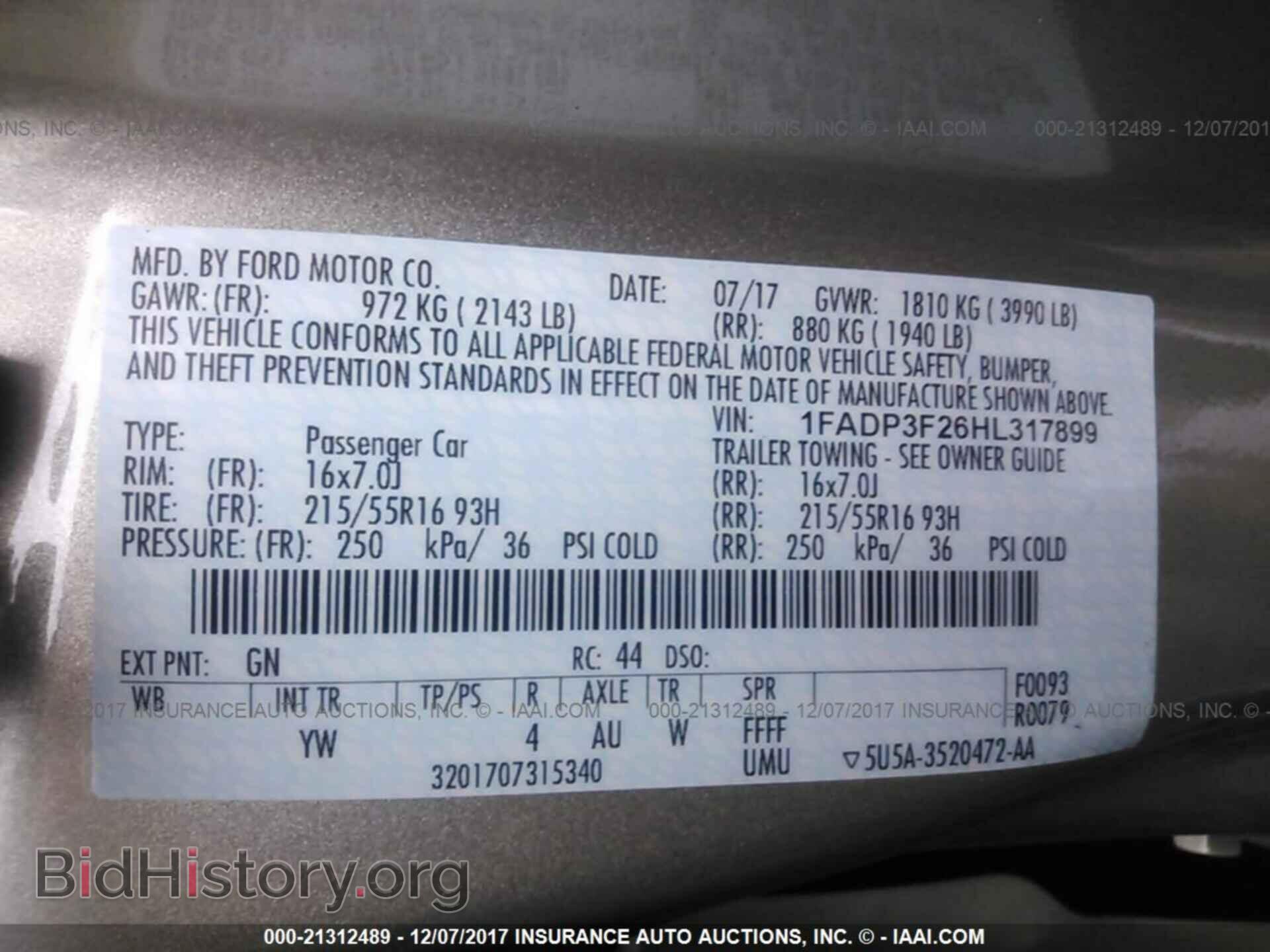 2017 Ford Focus - VIN: 1FADP3F26HL317899 - Photo 9