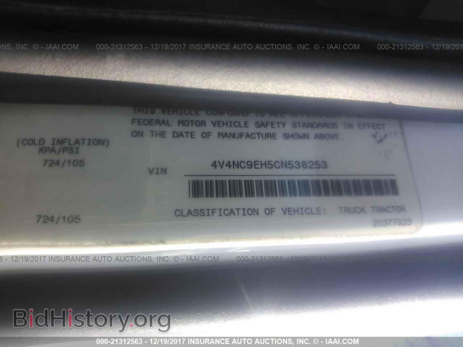 2012 Volvo Vnl - VIN: 4V4NC9EH5CN538253 - Фото 10