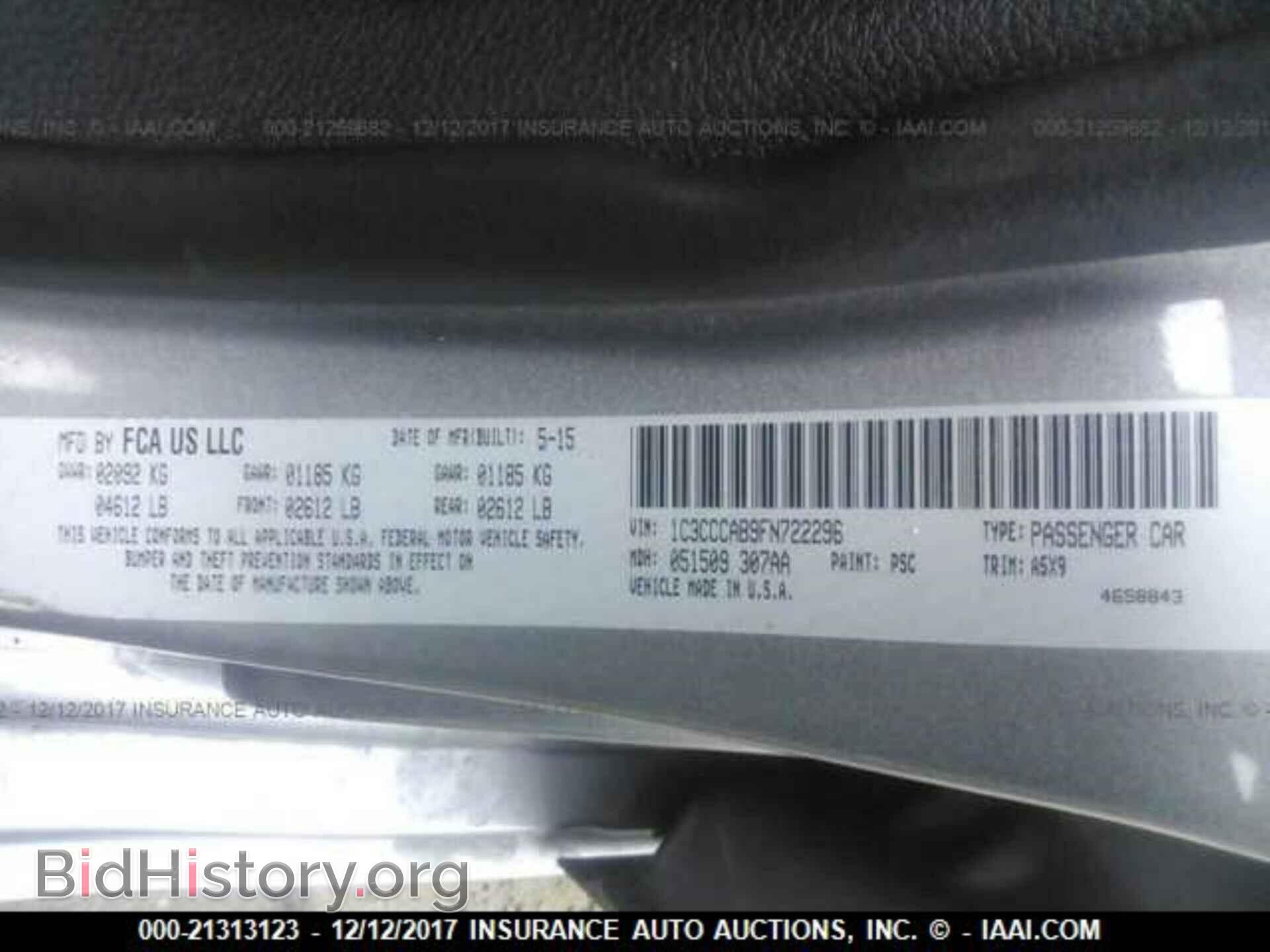 2015 Chrysler 200 - VIN: 1C3CCCAB9FN722296 - Photo 9