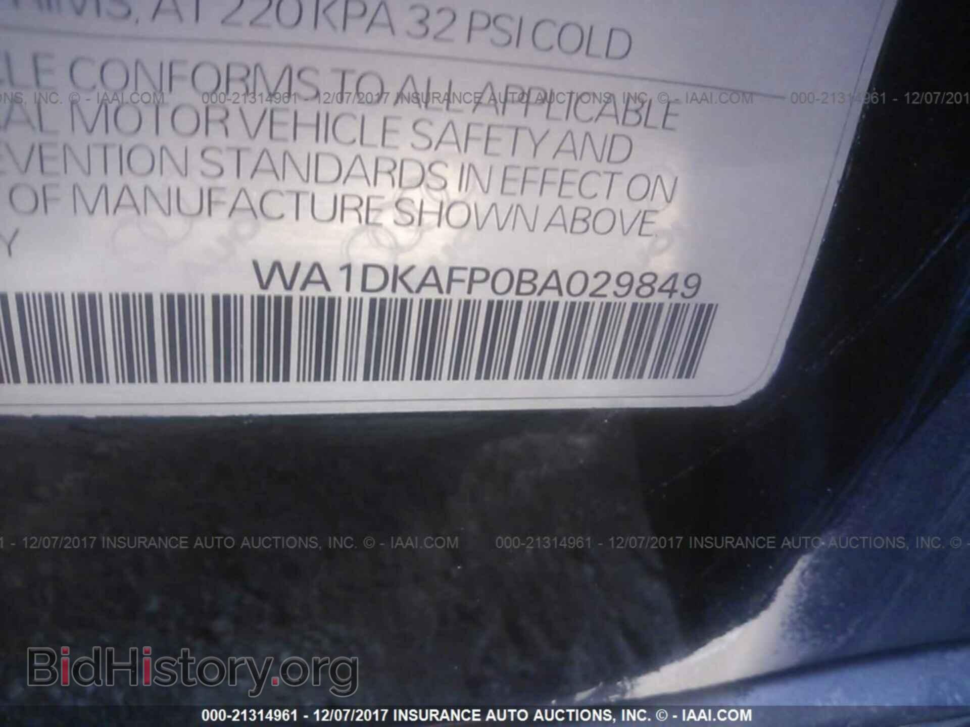 2011 Audi Q5 - VIN: WA1DKAFP0BA029849 - Фото 9