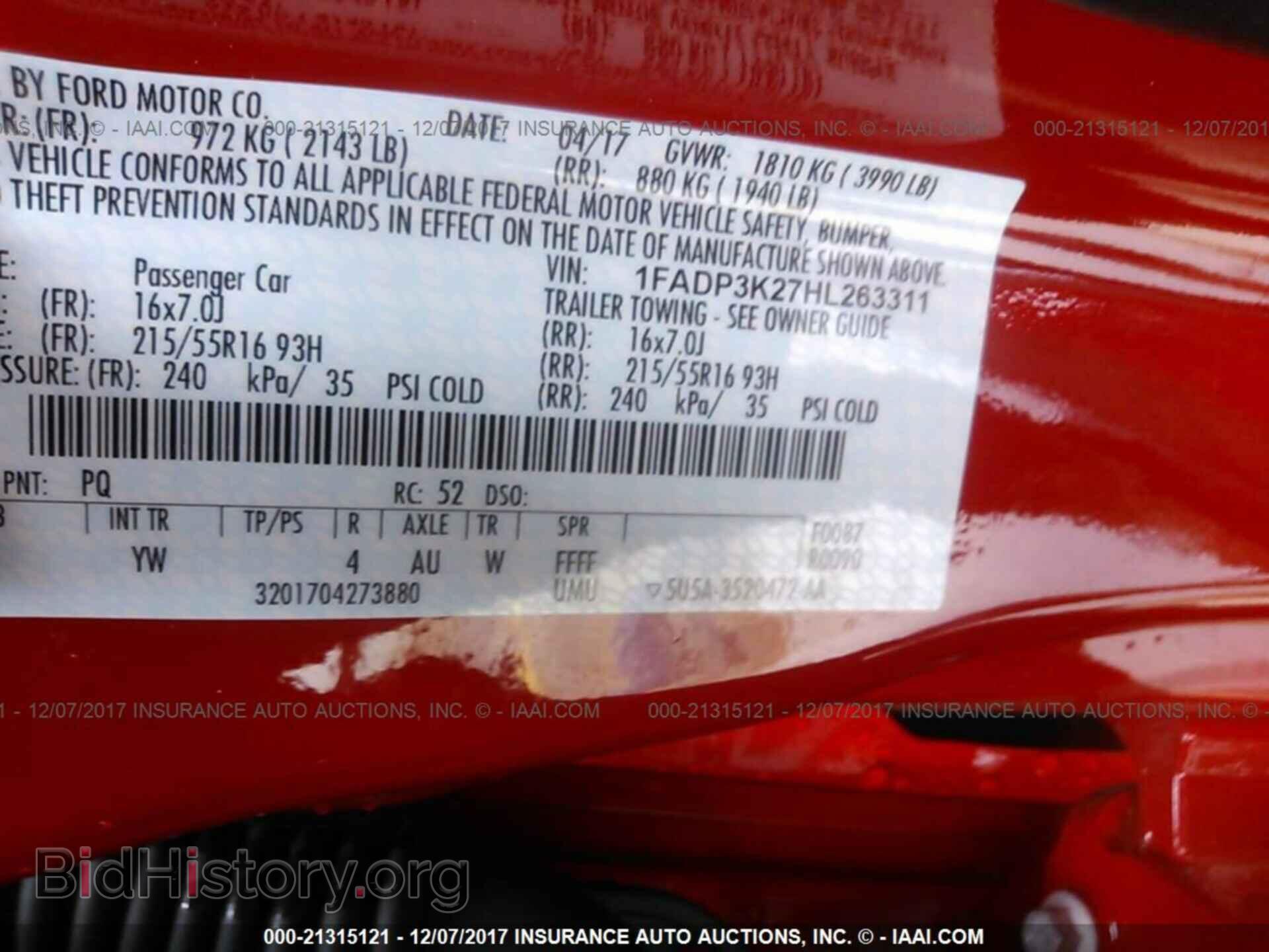 2017 Ford Focus - VIN: 1FADP3K27HL263311 - Фото 9
