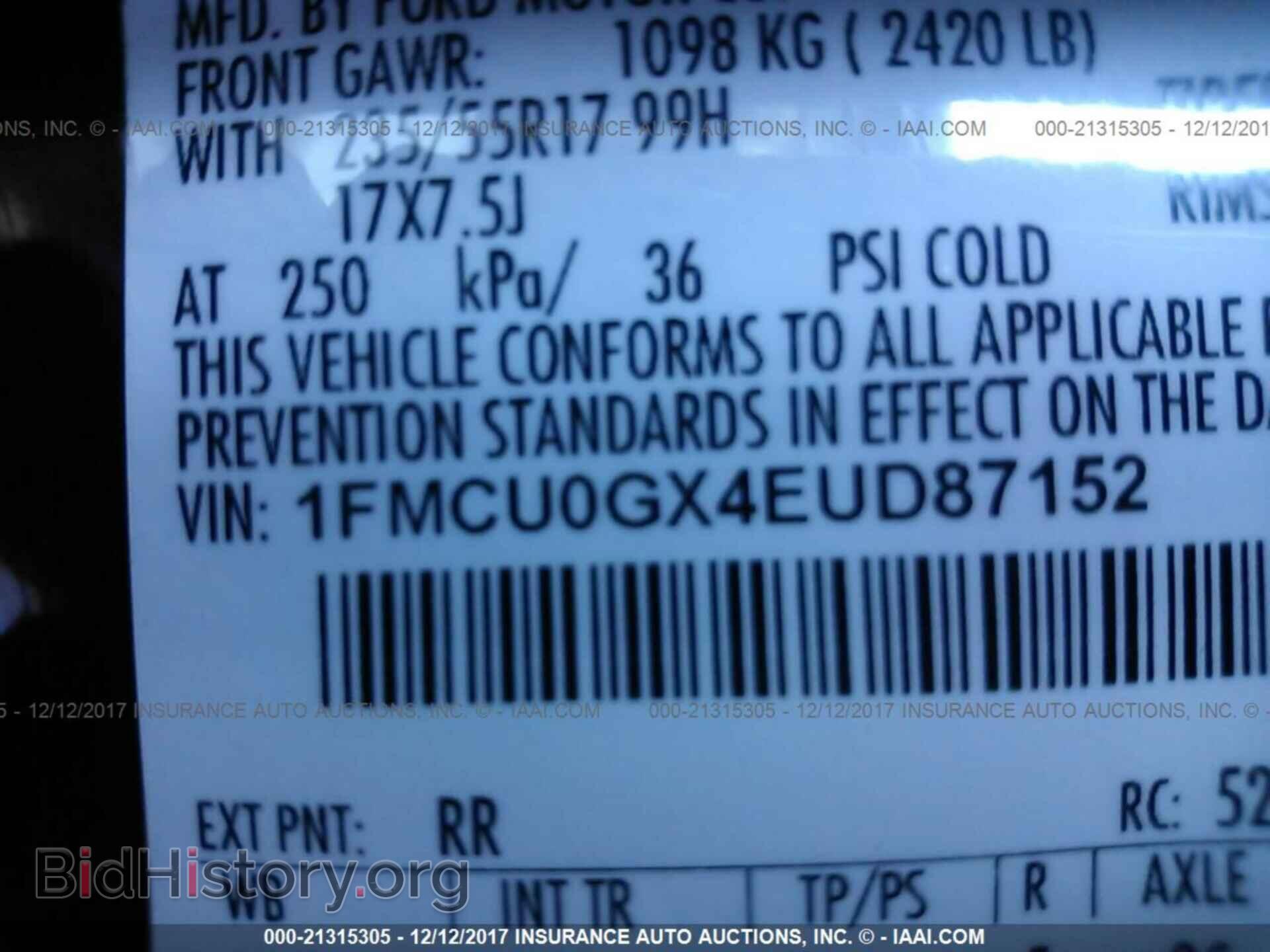 2014 Ford Escape - VIN: 1FMCU0GX4EUD87152 - Photo 9