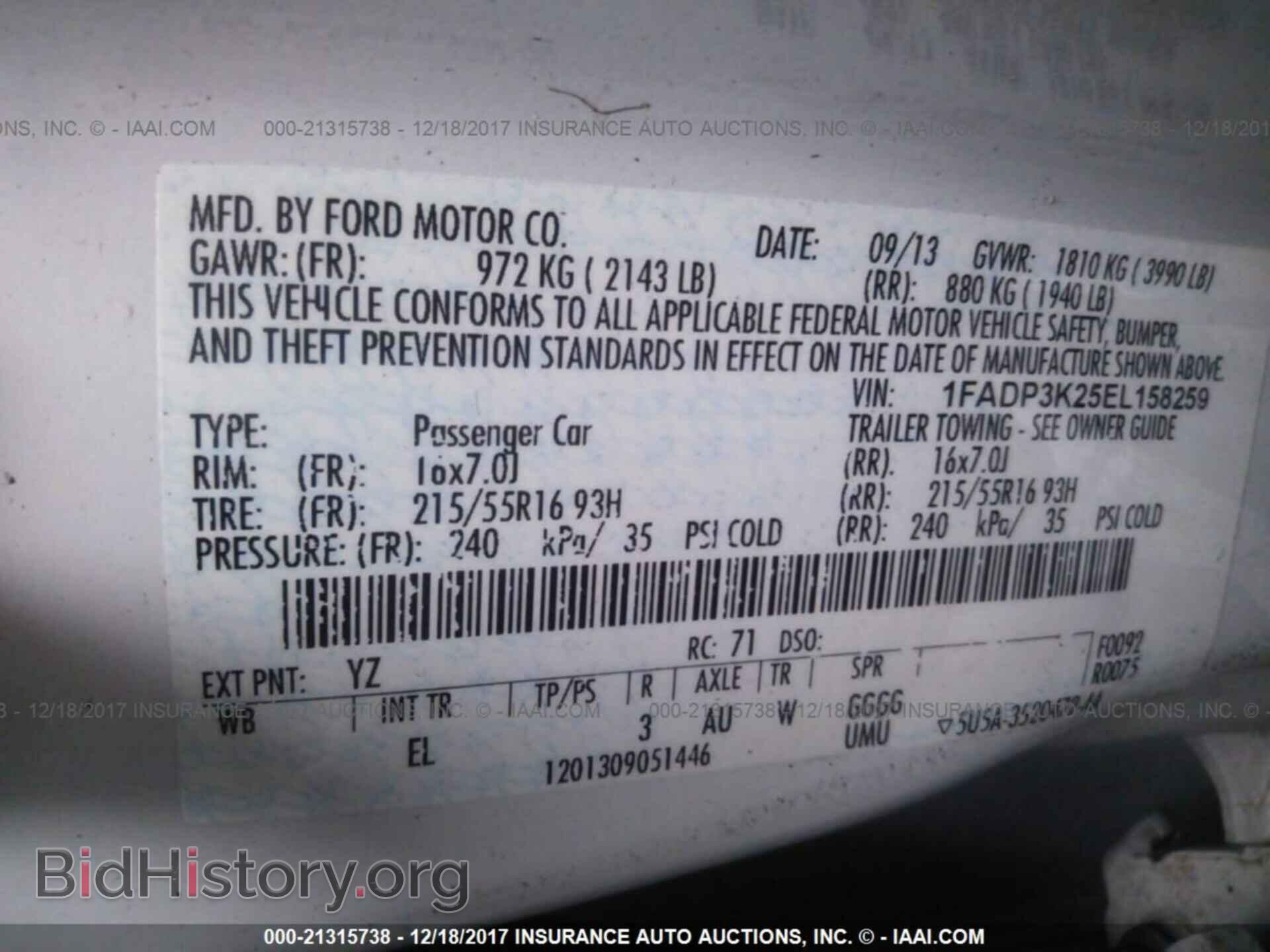 2014 Ford Focus - VIN: 1FADP3K25EL158259 - Photo 9