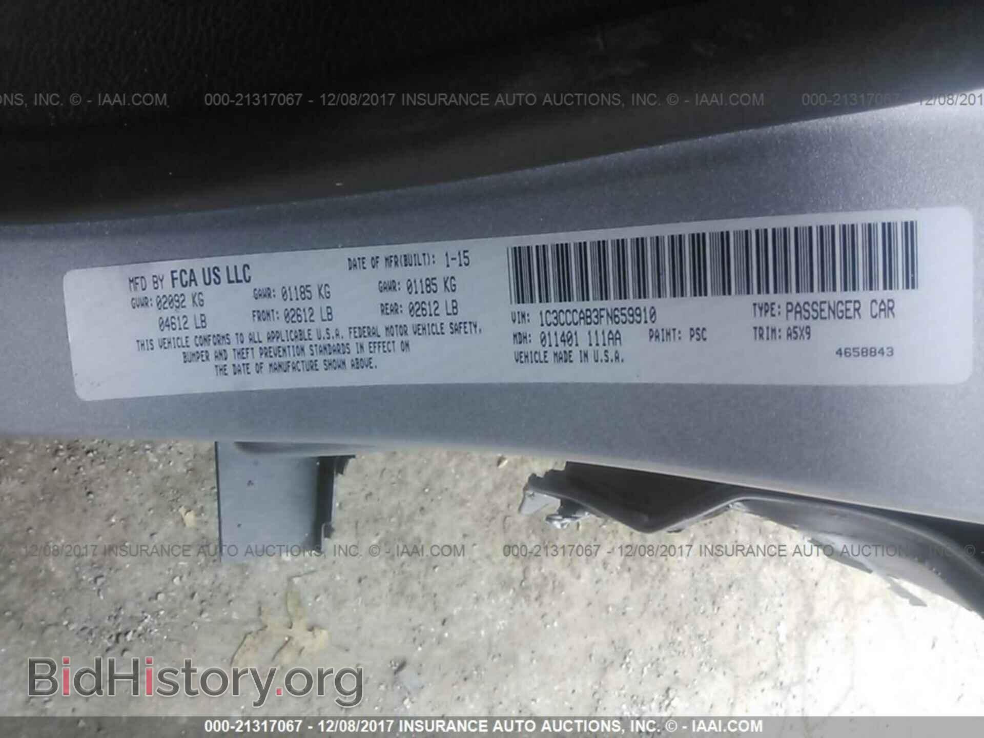 2015 Chrysler 200 - VIN: 1C3CCCAB3FN659910 - Photo 9