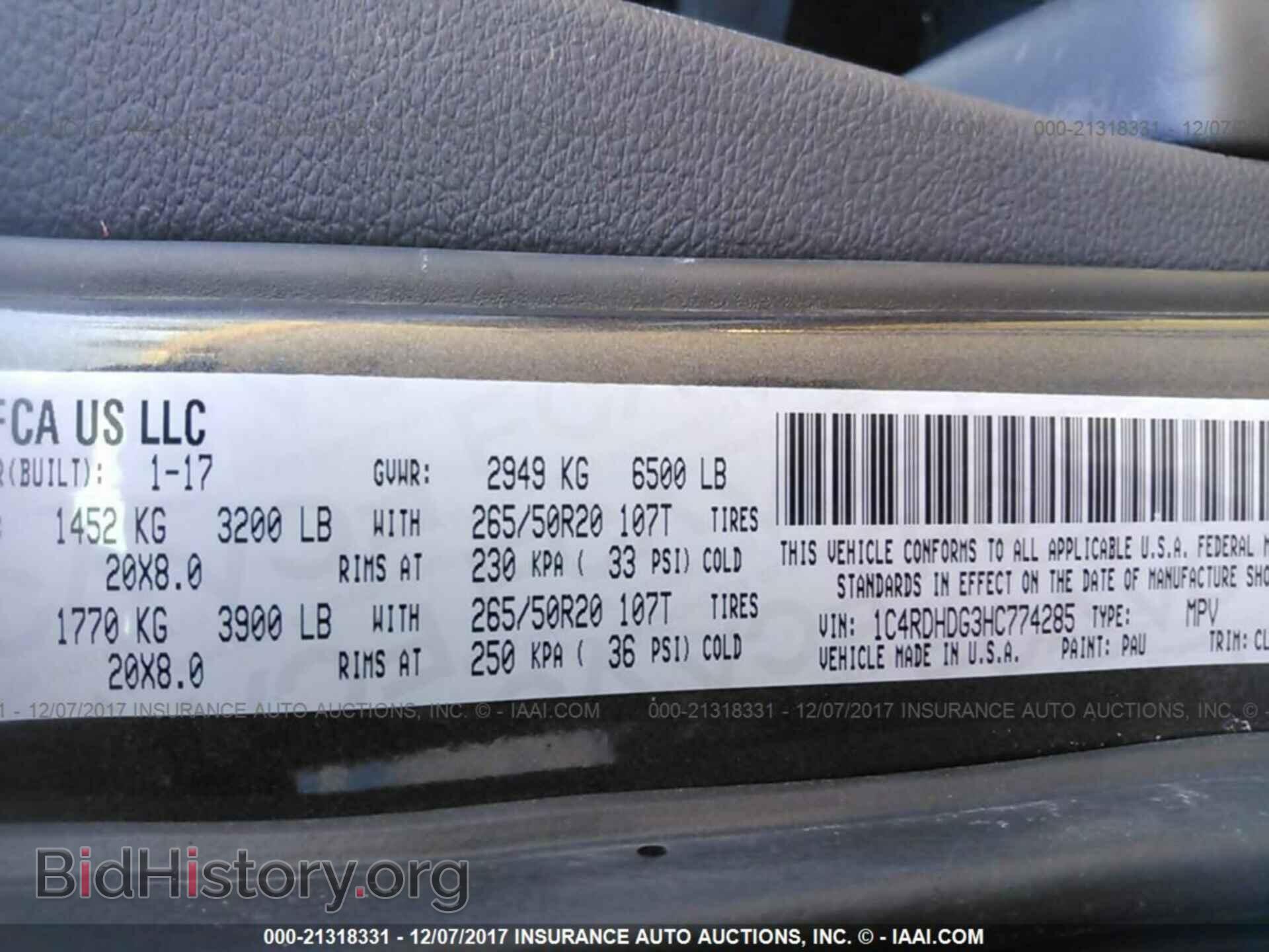 2017 Dodge Durango - VIN: 1C4RDHDG3HC774285 - Photo 9