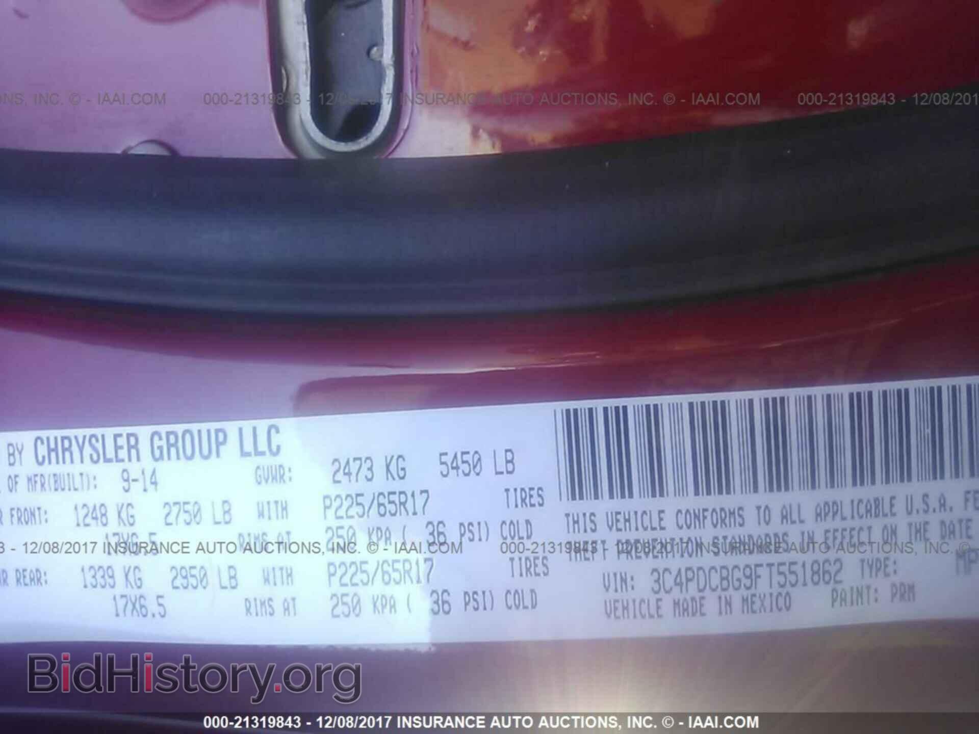 2015 Dodge Journey - VIN: 3C4PDCBG9FT551862 - Photo 9