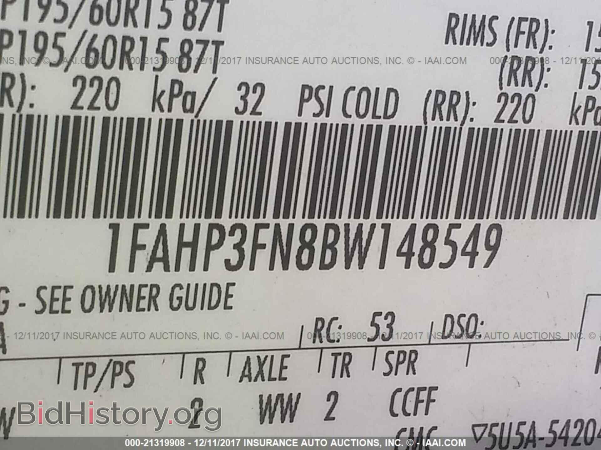 2011 Ford Focus - VIN: 1FAHP3FN8BW148549 - Фото 9