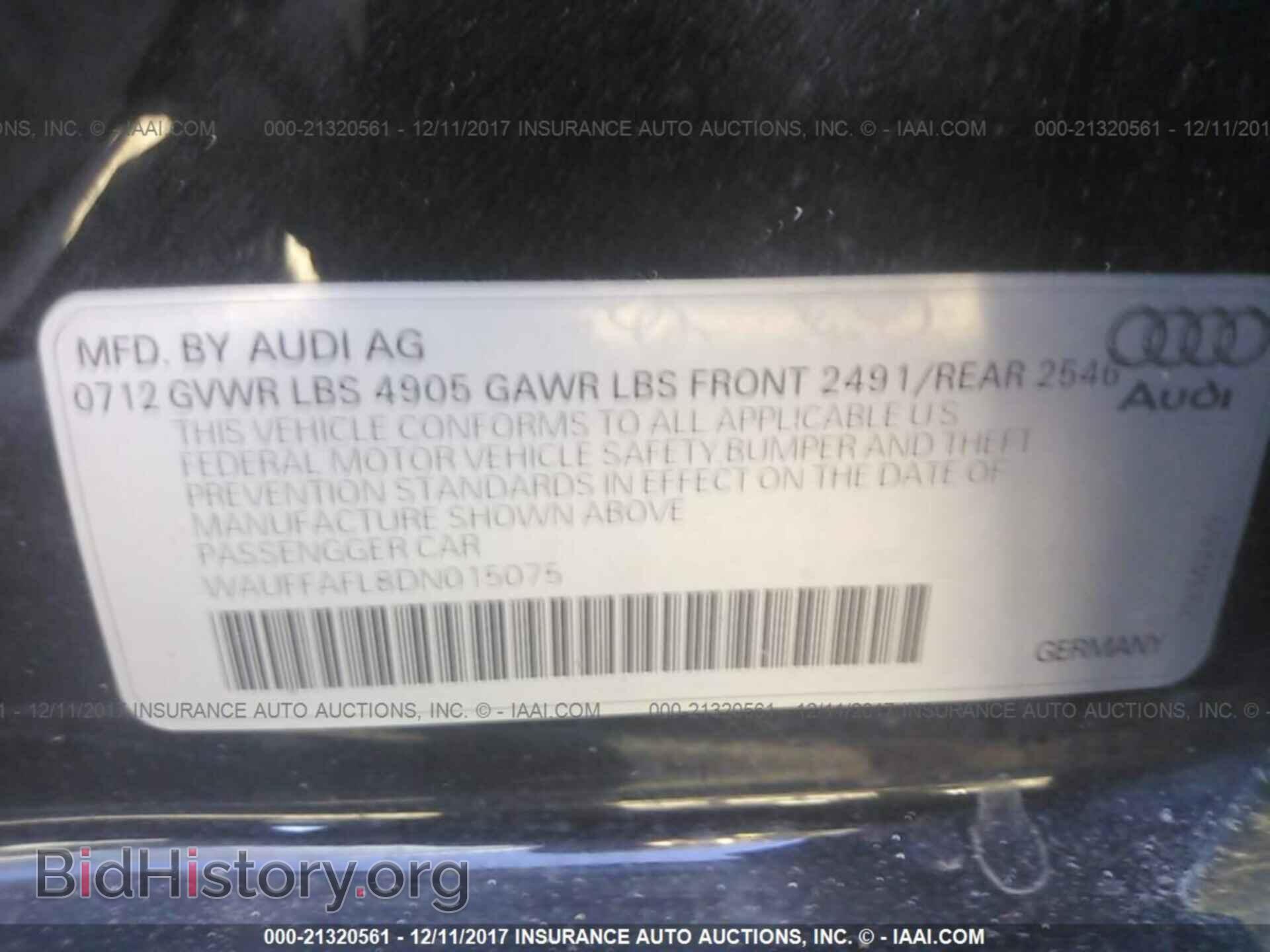 2013 Audi A4 - VIN: WAUFFAFL8DN015075 - Фото 9