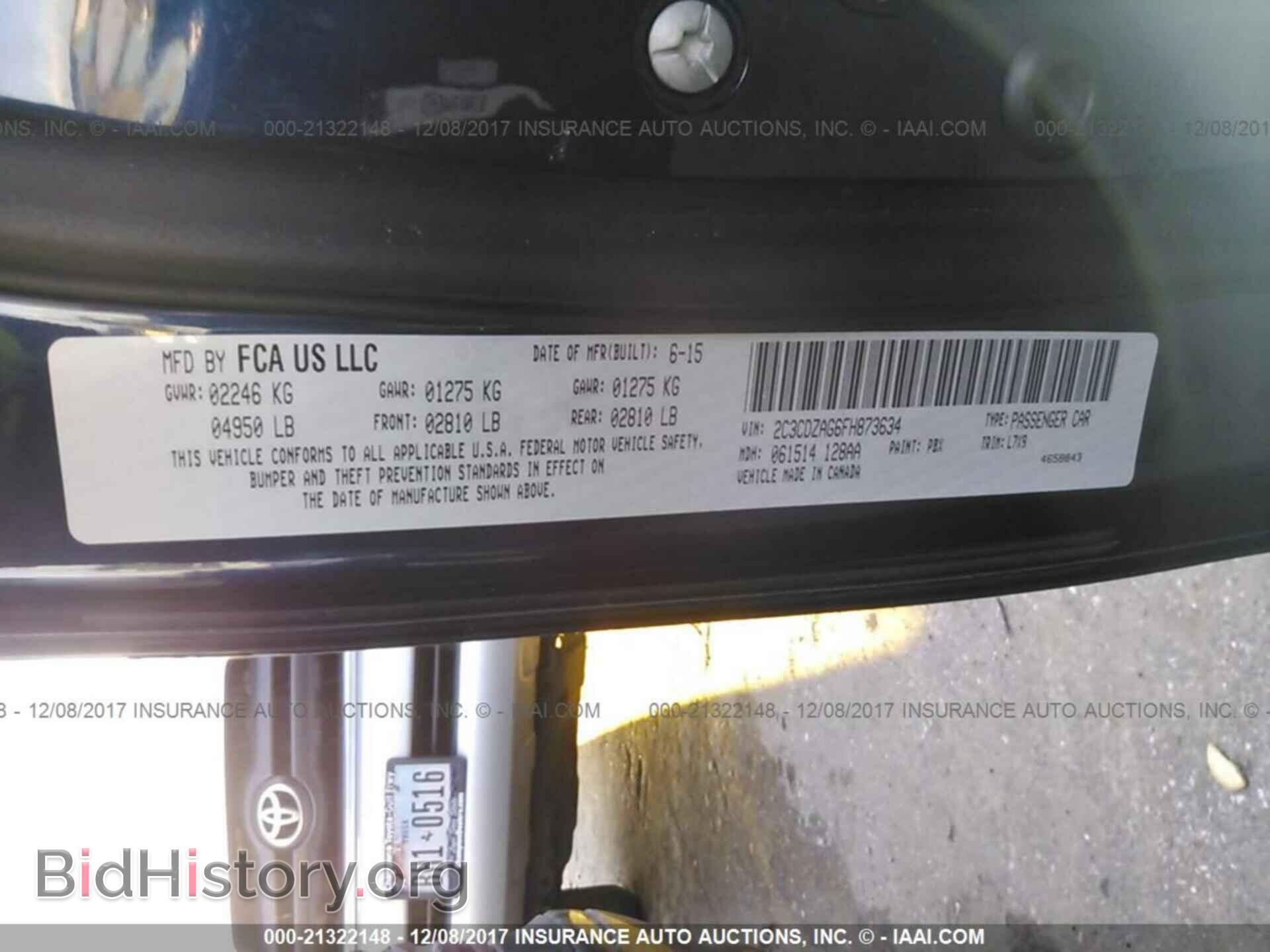 2015 Dodge Challenger - VIN: 2C3CDZAG6FH873634 - Фото 9