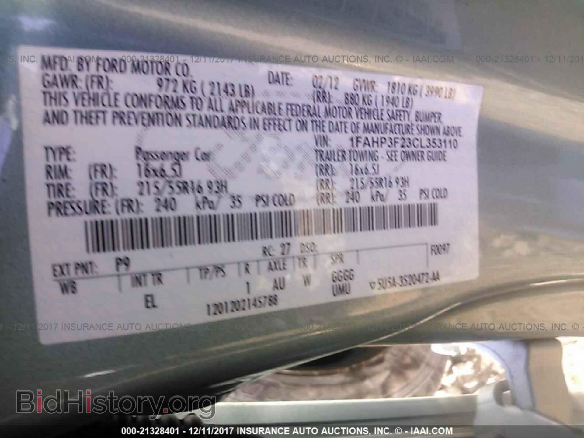 2012 Ford Focus - VIN: 1FAHP3F23CL353110 - Photo 9