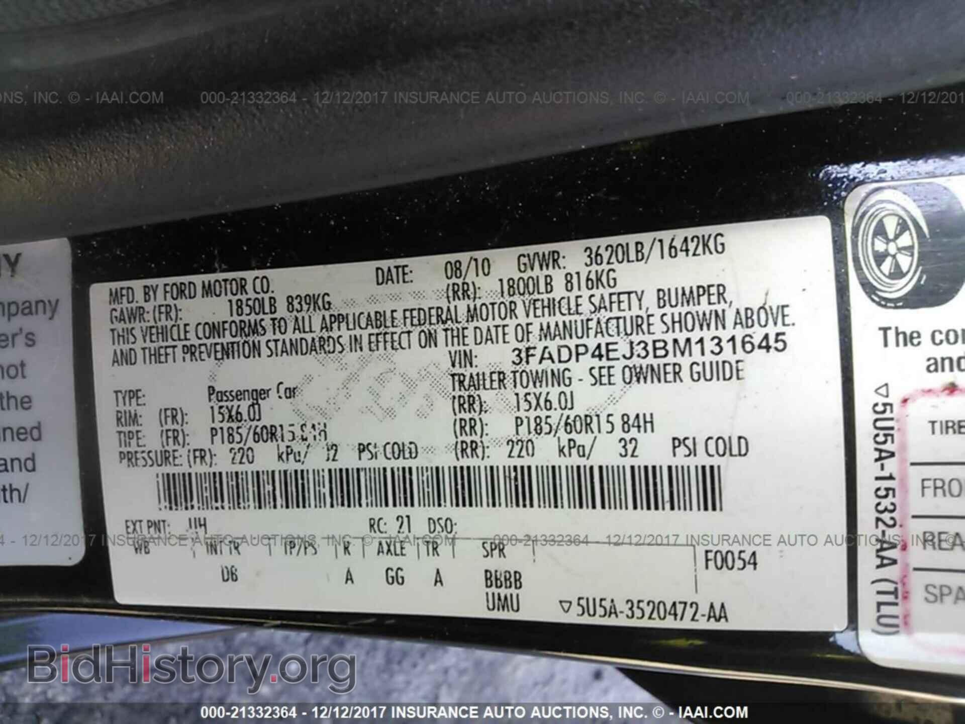 2011 Ford Fiesta - VIN: 3FADP4EJ3BM131645 - Фото 9
