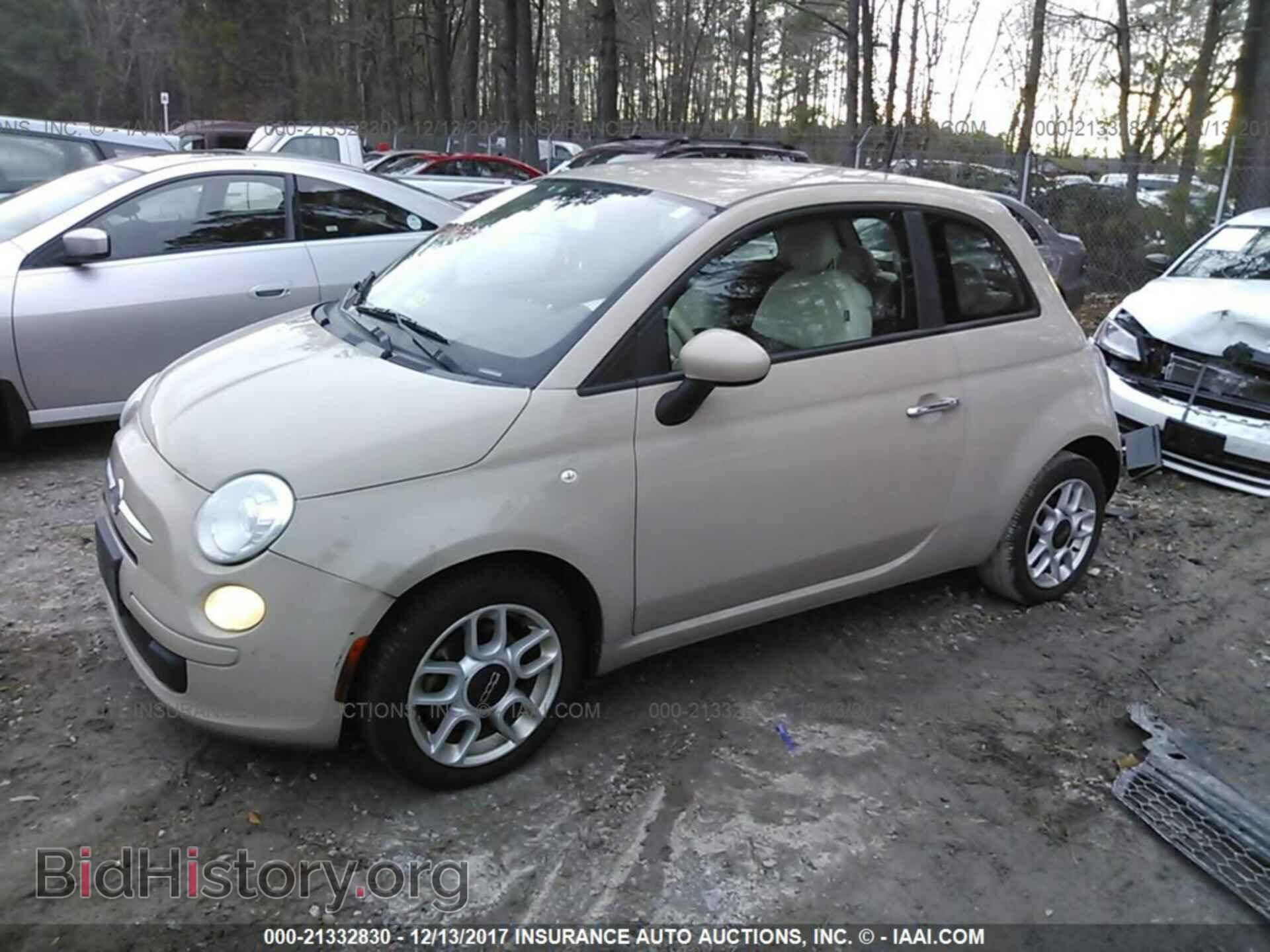 2012 Fiat 500 - VIN: 3C3CFFAR8CT383726 - Фото 2