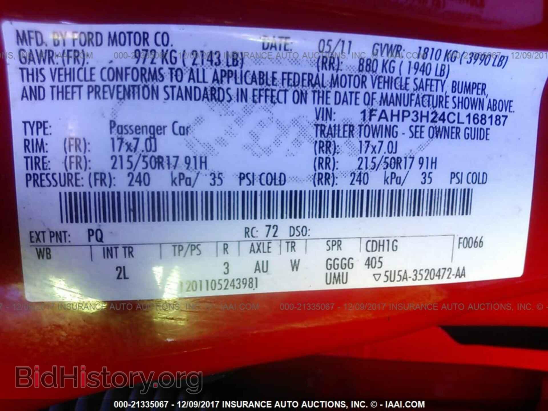 2012 Ford Focus - VIN: 1FAHP3H24CL168187 - Photo 9