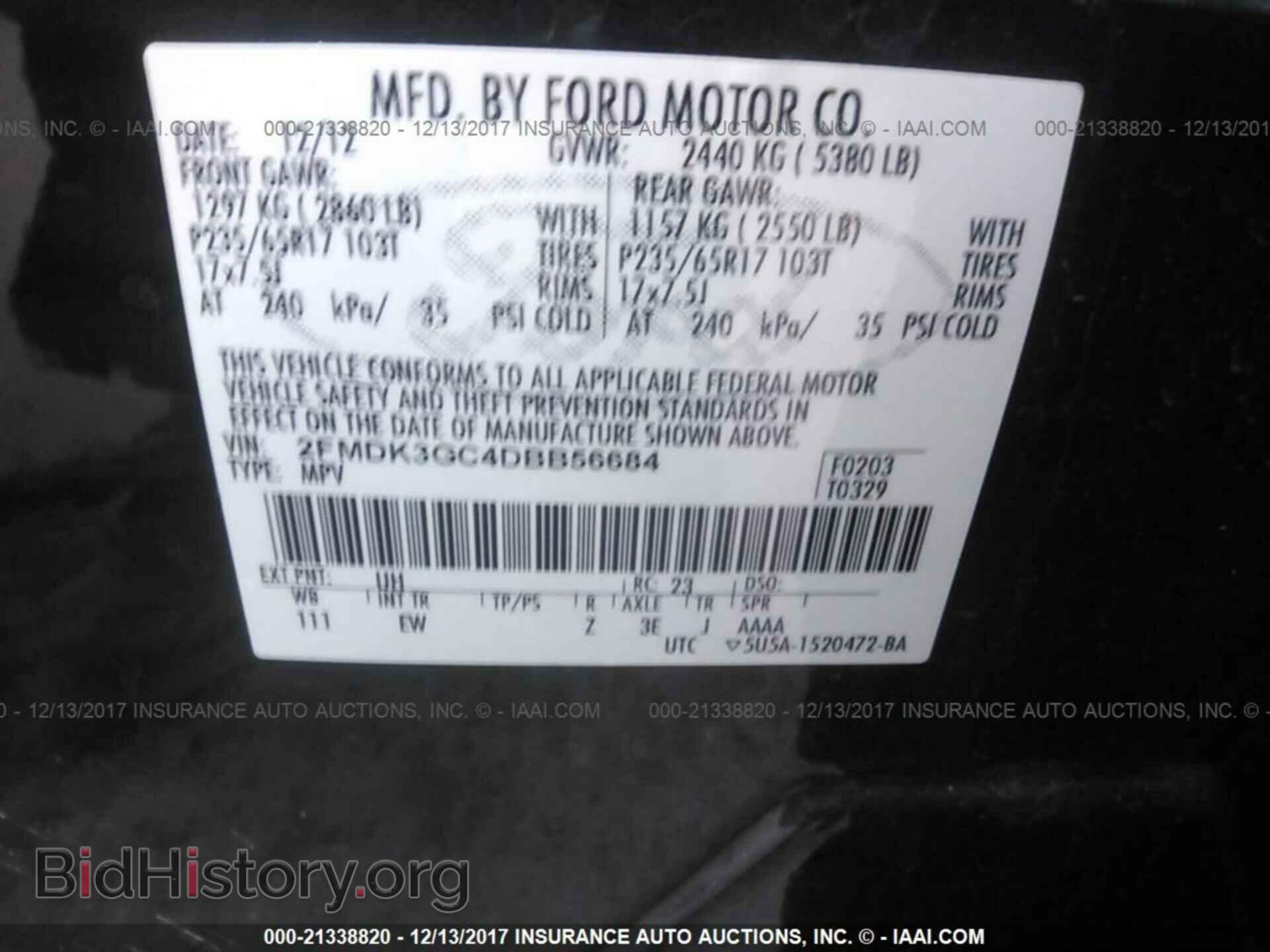 2013 Ford Edge - VIN: 2FMDK3GC4DBB56684 - Photo 9