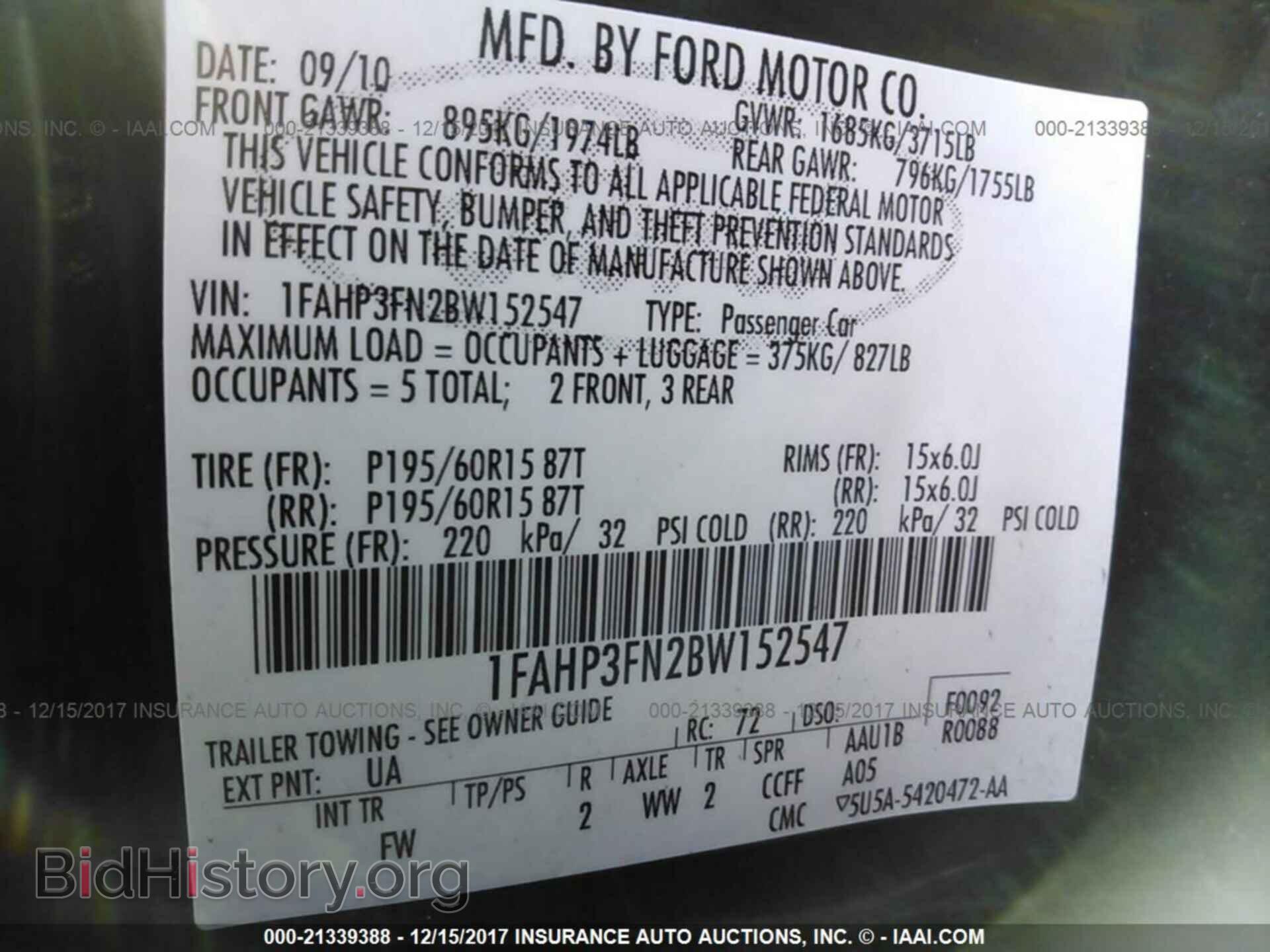 2011 Ford Focus - VIN: 1FAHP3FN2BW152547 - Photo 9