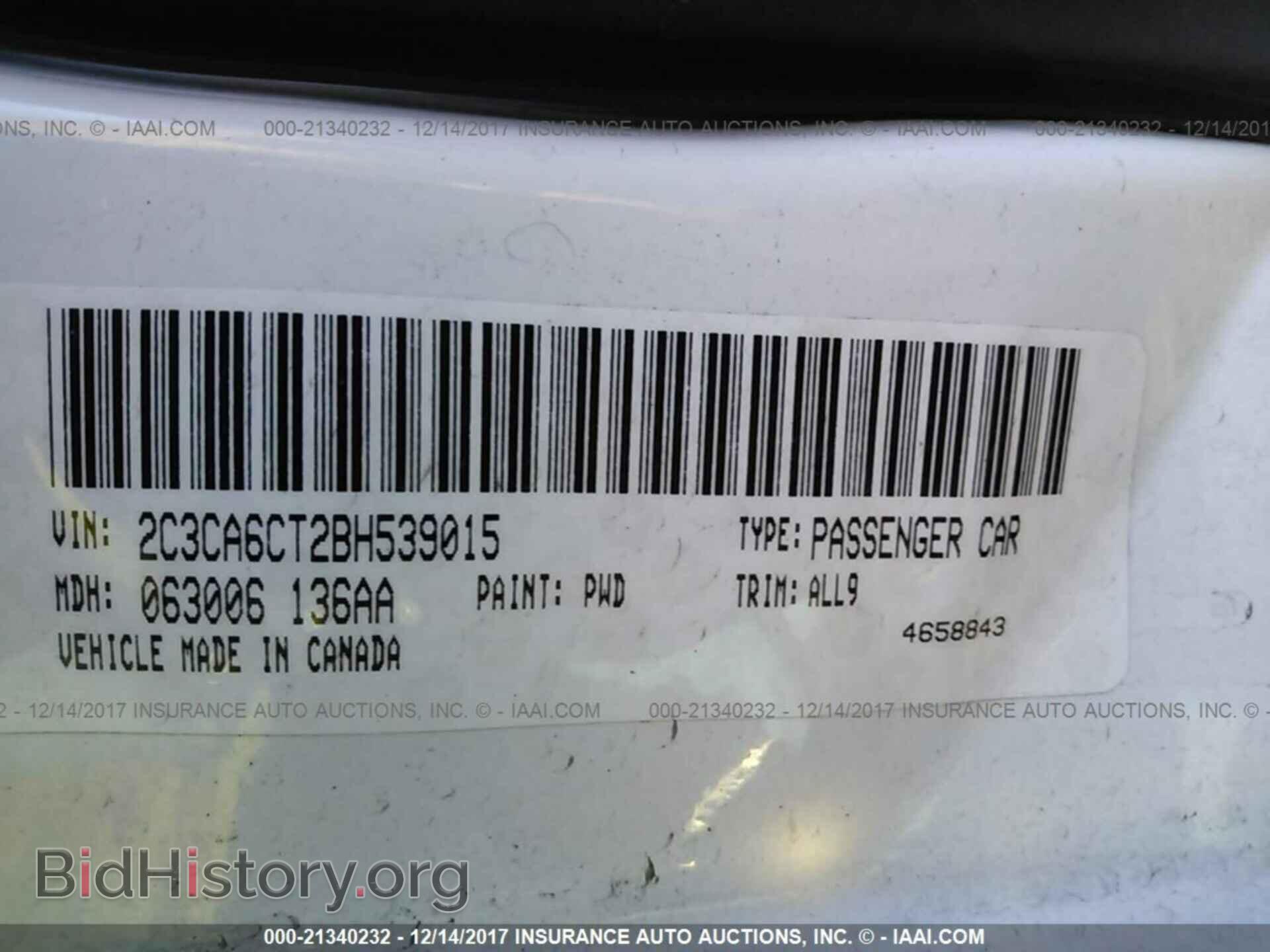 2011 Chrysler 300c - VIN: 2C3CA6CT2BH539015 - Фото 9