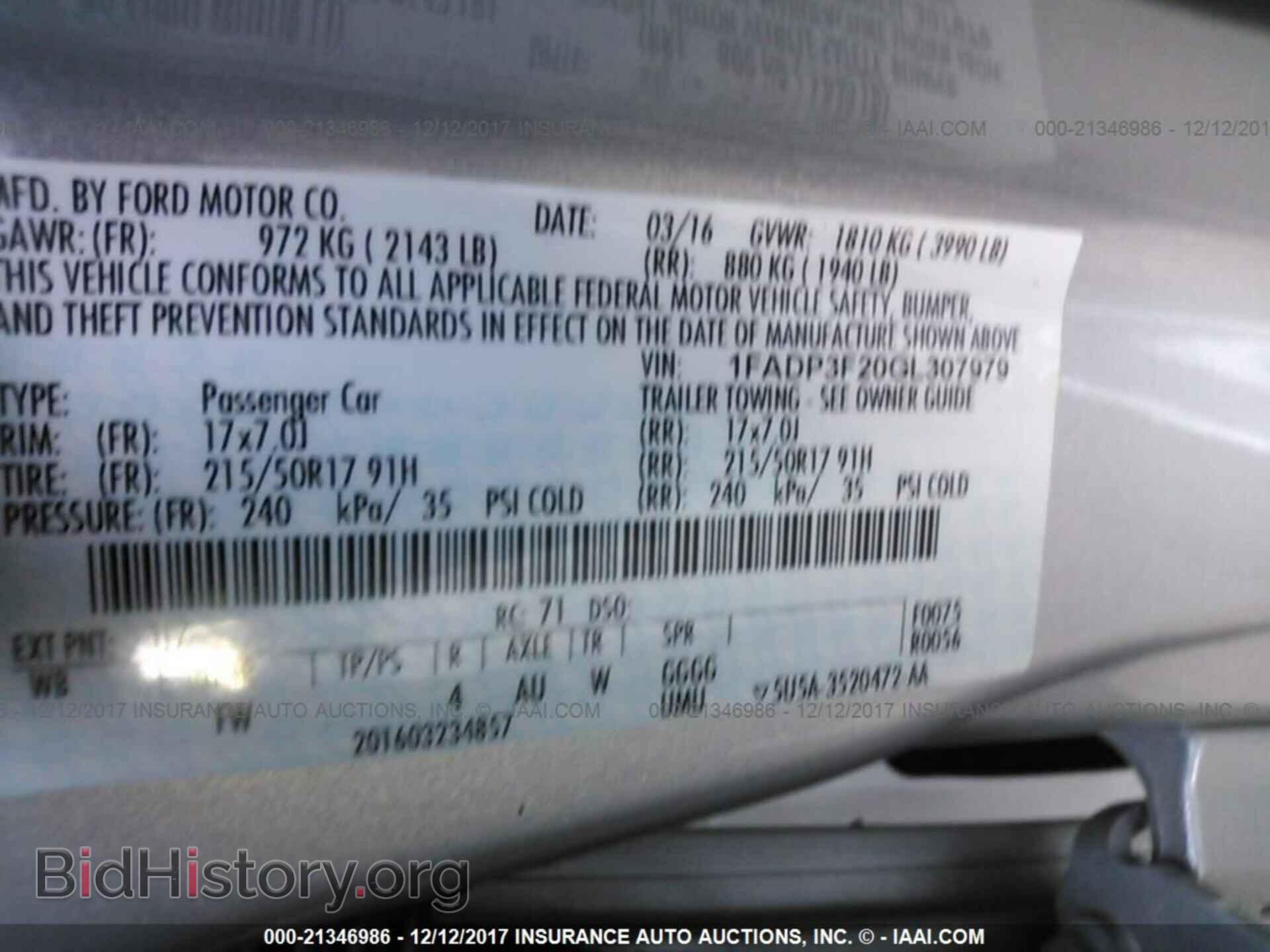 2016 Ford Focus - VIN: 1FADP3F20GL307979 - Фото 9