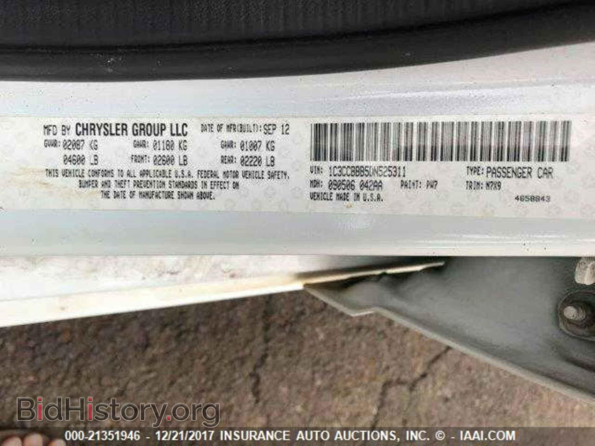 2013 Chrysler 200 - VIN: 1C3CCBBB5DN525311 - Photo 9