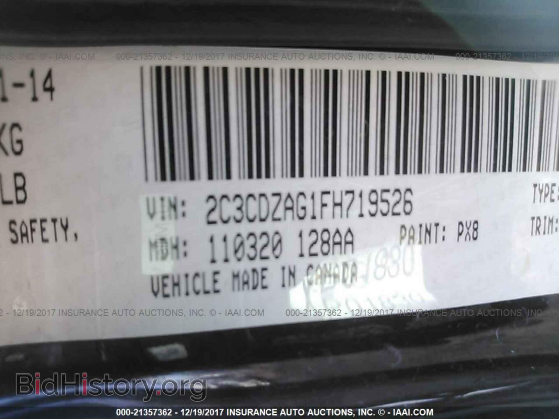 2015 Dodge Challenger - VIN: 2C3CDZAG1FH719526 - Photo 9
