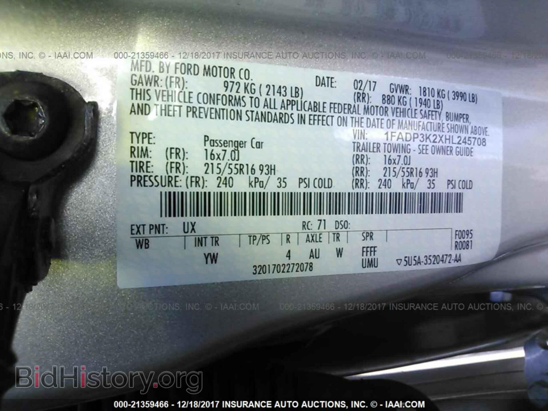 2017 Ford Focus - VIN: 1FADP3K2XHL245708 - Photo 9