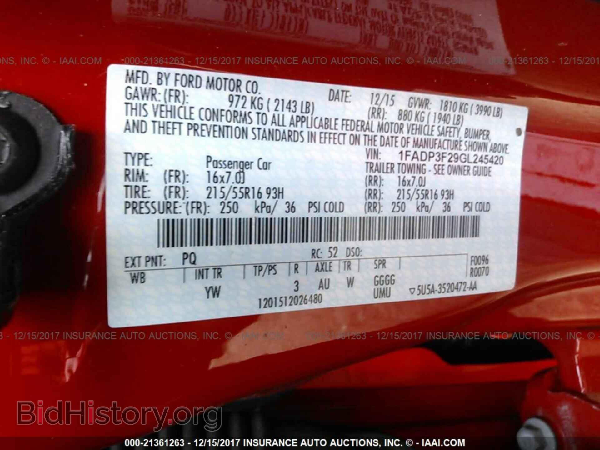 2016 Ford Focus - VIN: 1FADP3F29GL245420 - Фото 9