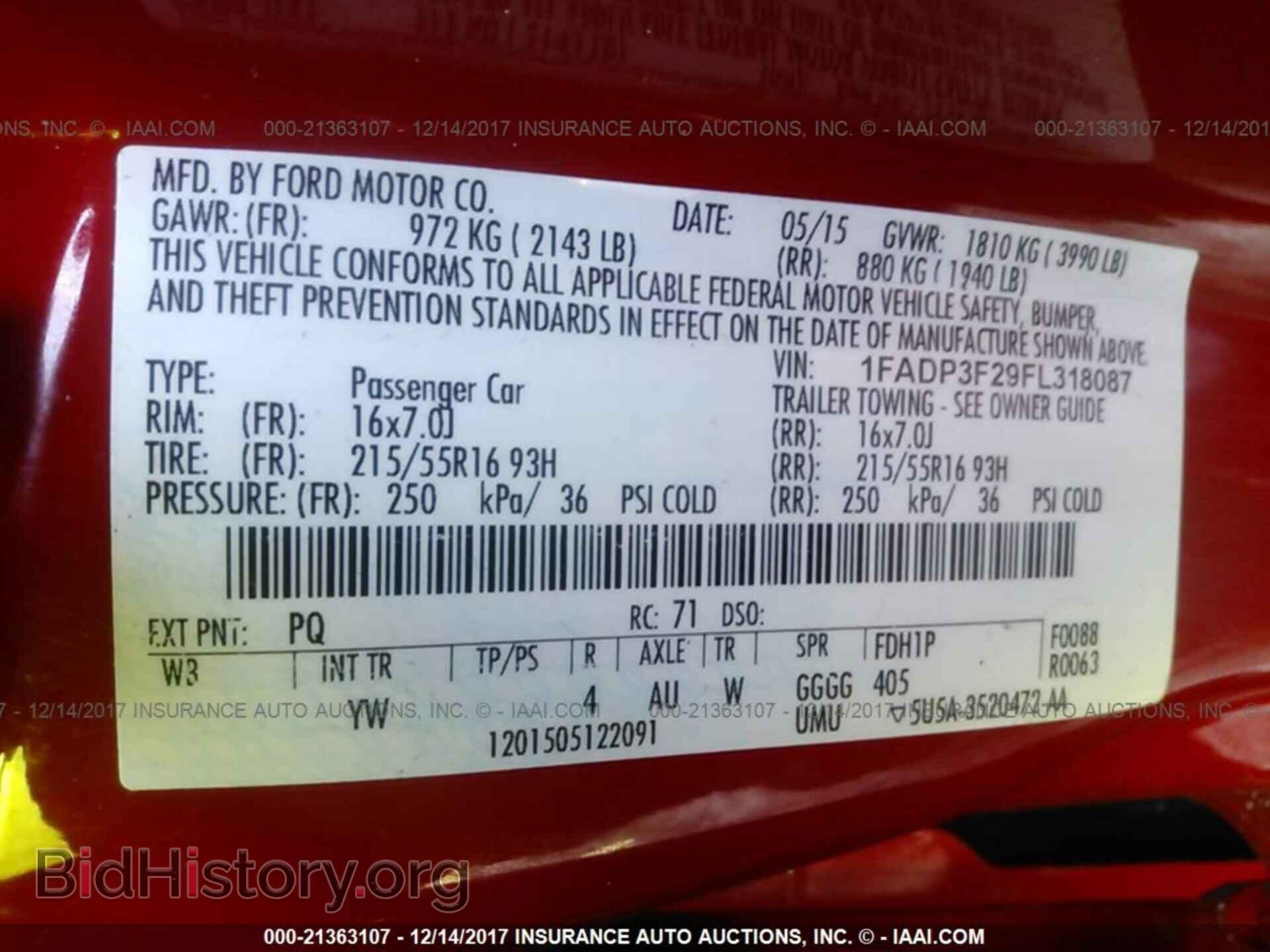 2015 Ford Focus - VIN: 1FADP3F29FL318087 - Фото 9