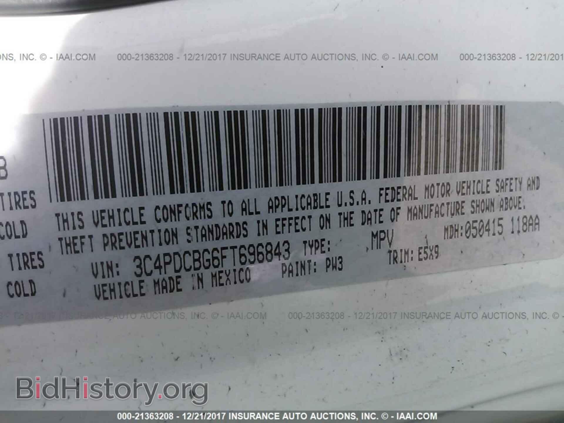 2015 Dodge Journey - VIN: 3C4PDCBG6FT696843 - Photo 9