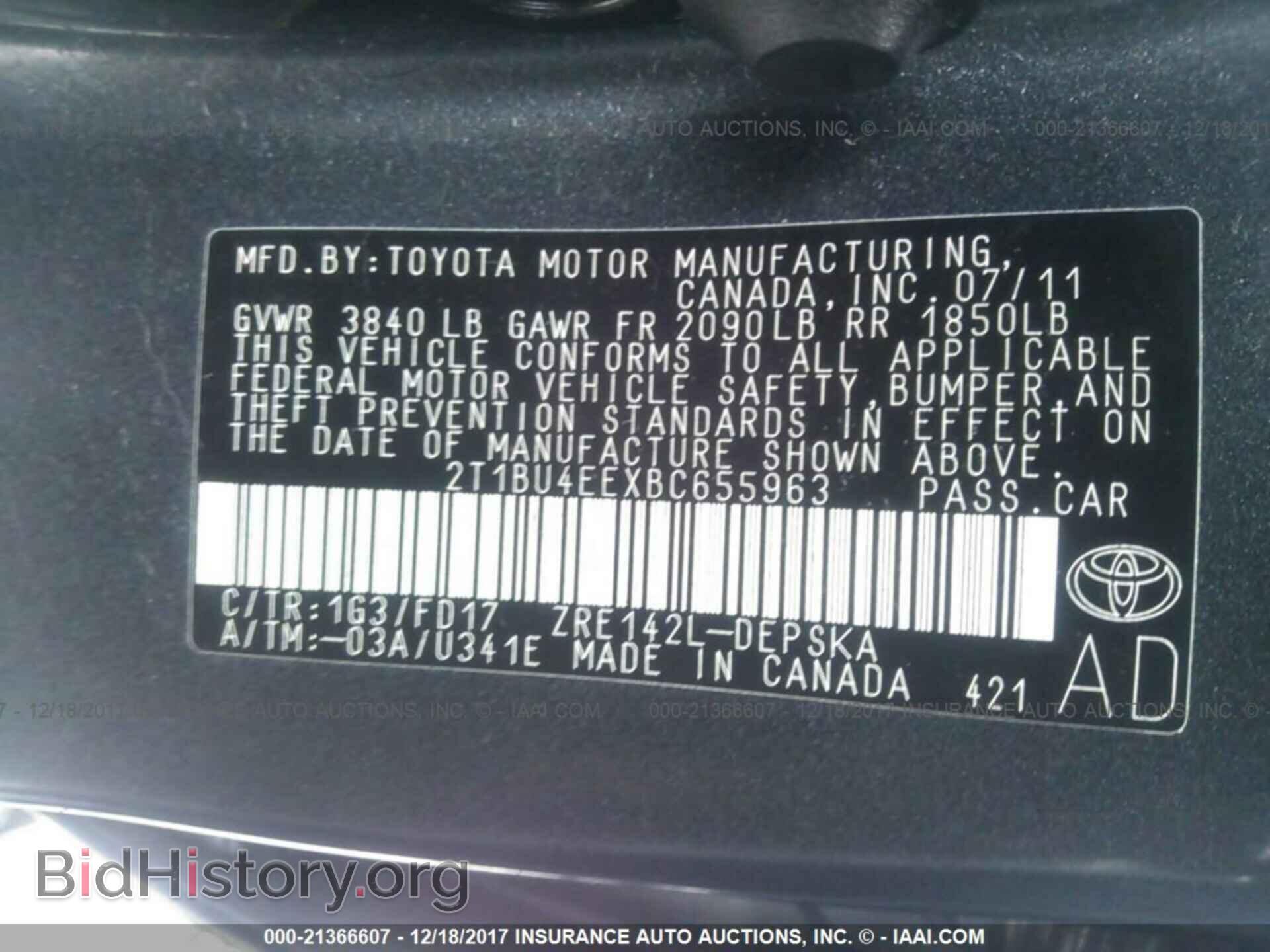 2011 Toyota Corolla - VIN: 2T1BU4EEXBC655963 - Photo 9