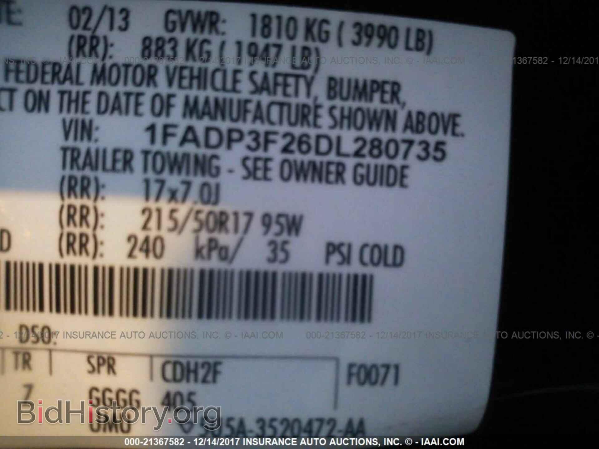 2013 Ford Focus - VIN: 1FADP3F26DL280735 - Фото 9