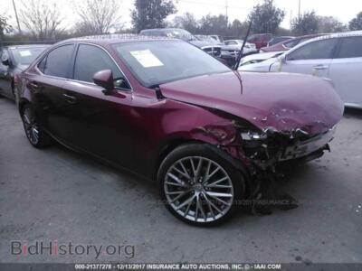 2015 Lexus IS, красный — VIN JTHBF1D25F5066630, IAAI