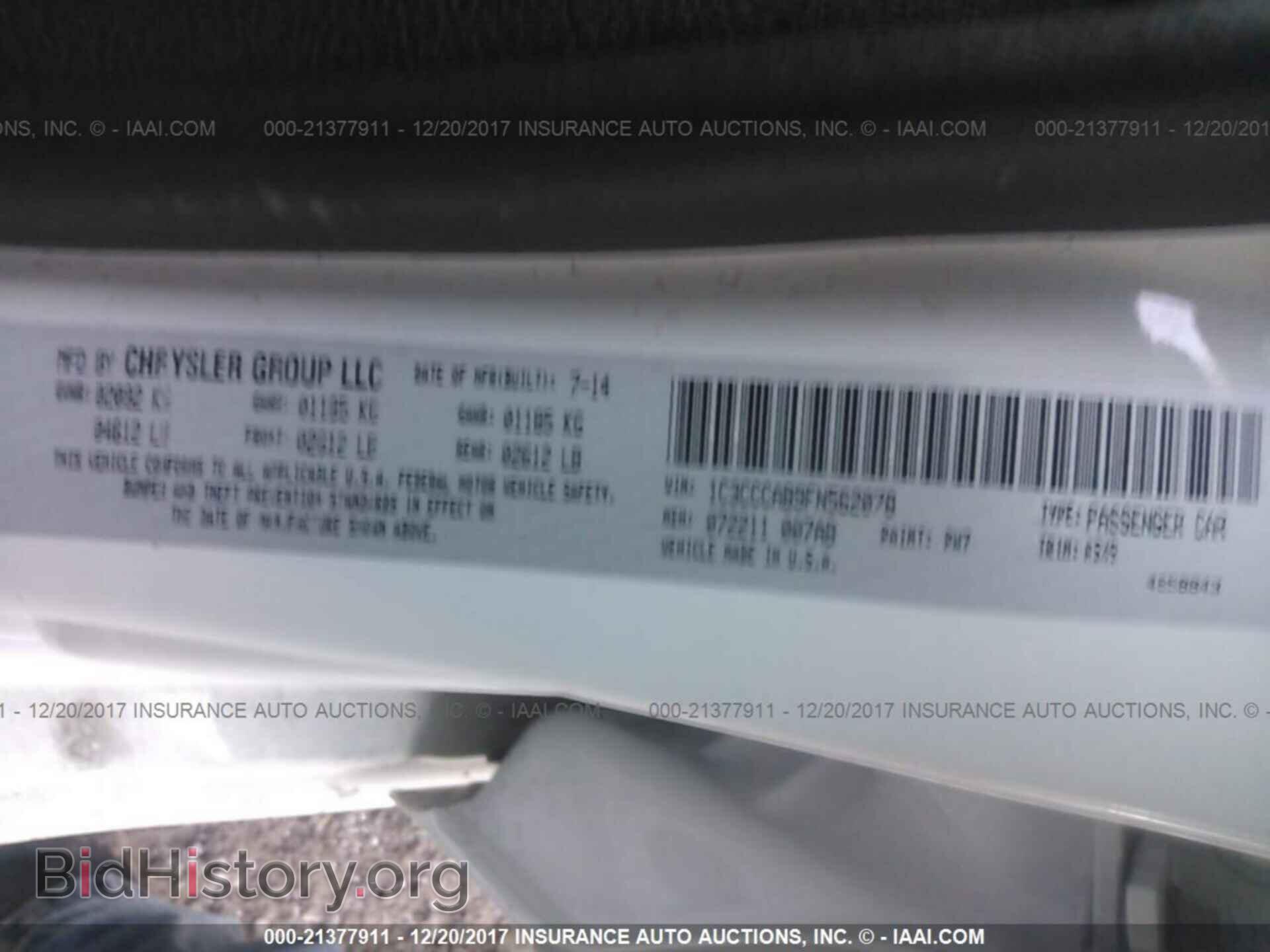2015 Chrysler 200 - VIN: 1C3CCCAB9FN562078 - Photo 9