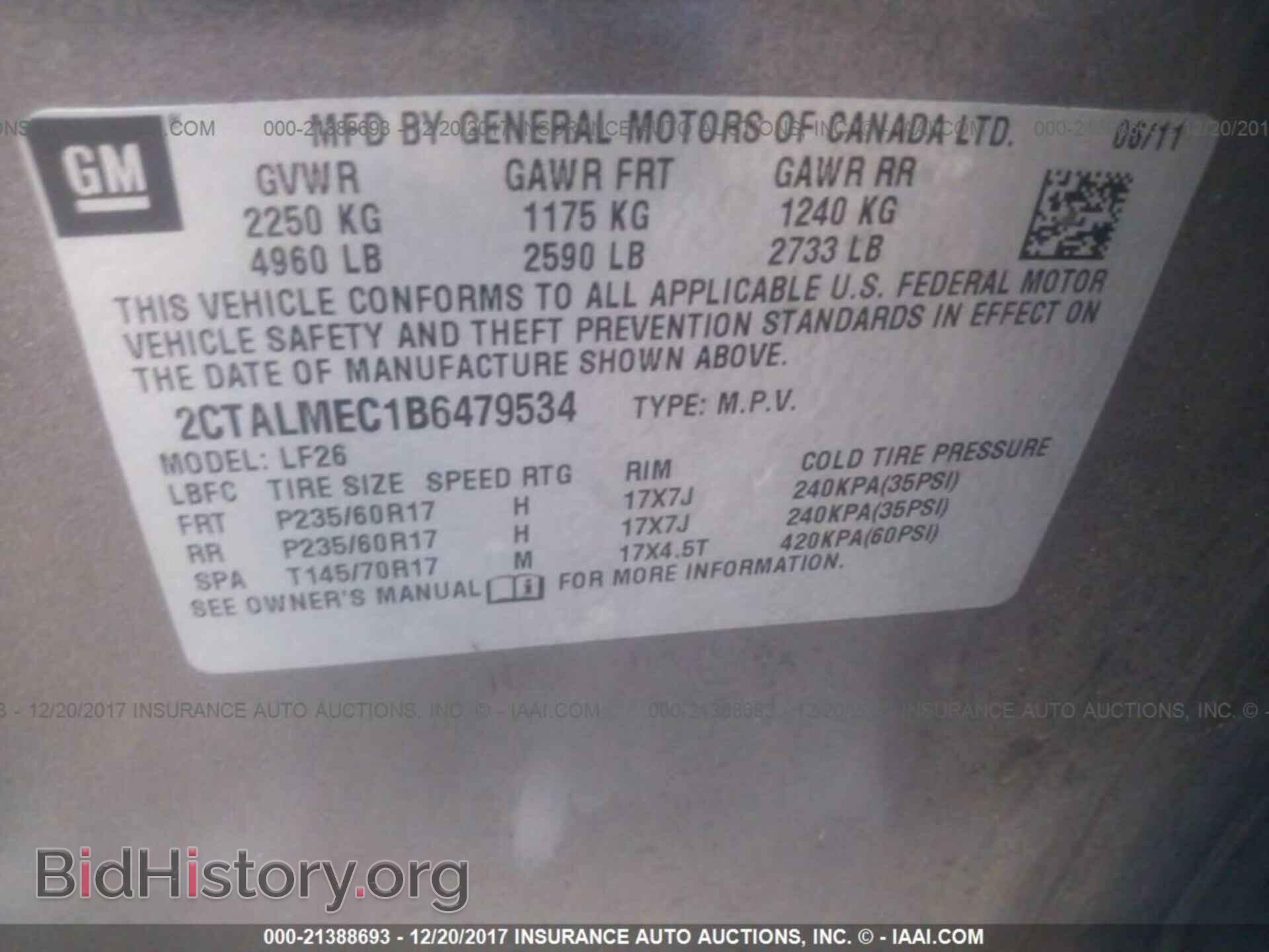 2011 Gmc Terrain - VIN: 2CTALMEC1B6479534 - Photo 9