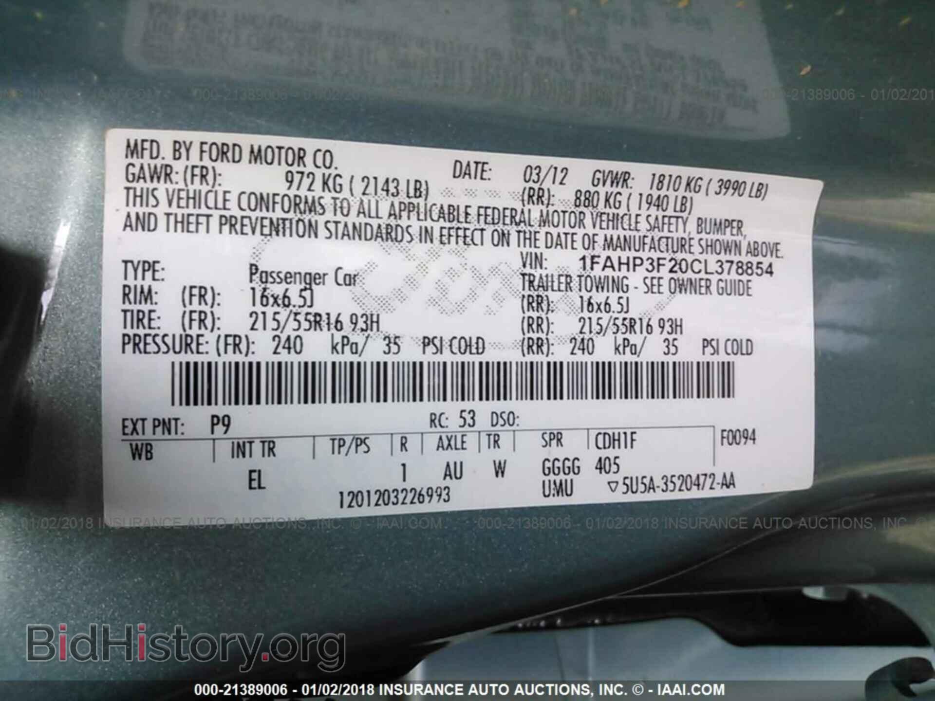 2012 Ford Focus - VIN: 1FAHP3F20CL378854 - Photo 9